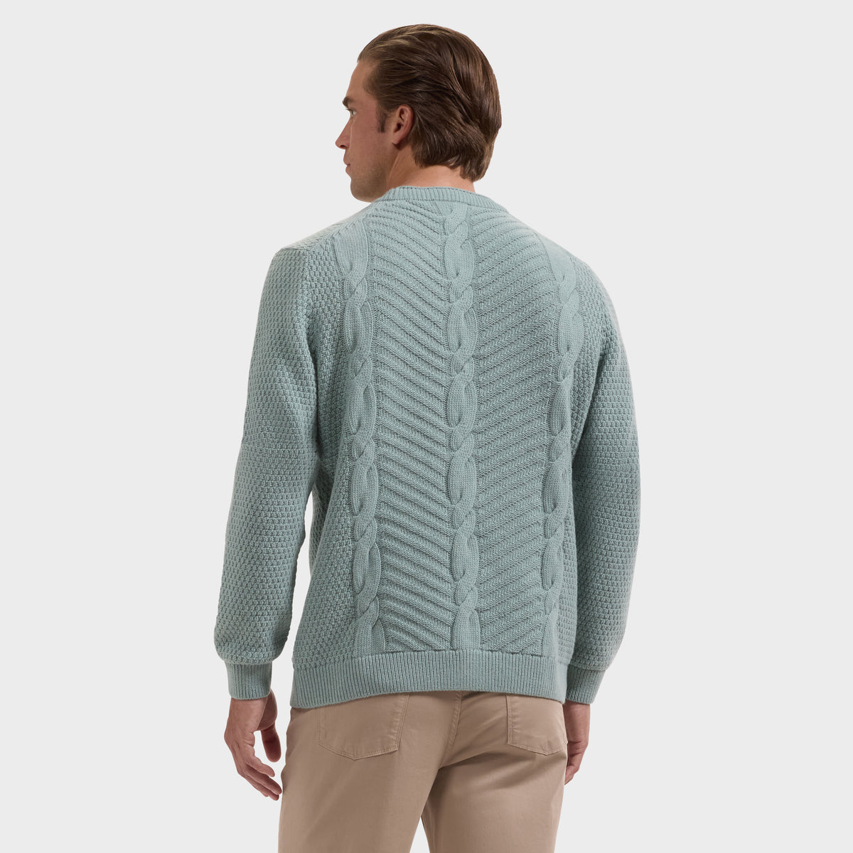 Cable Knit Crewneck Sweater