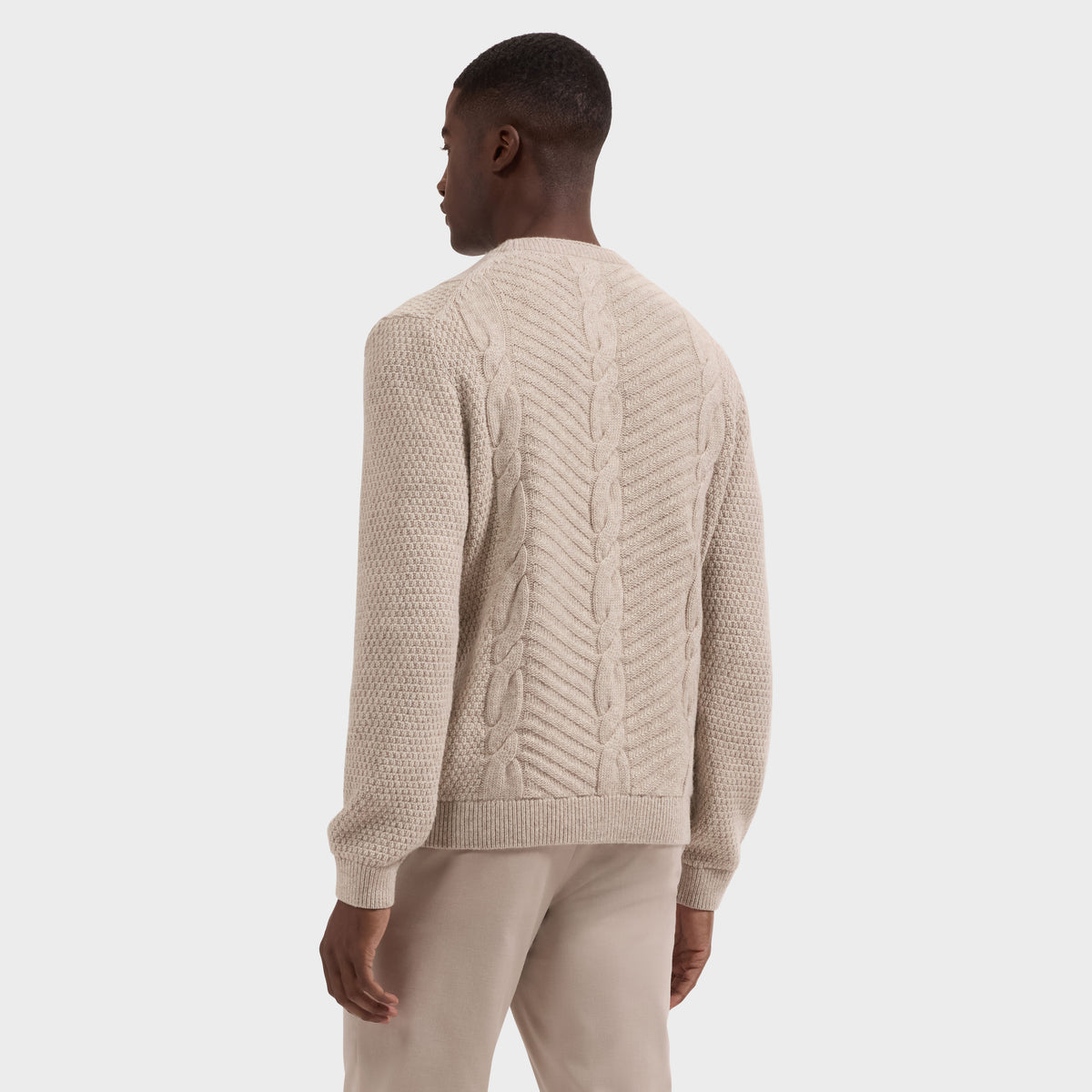Cable Knit Crewneck Sweater