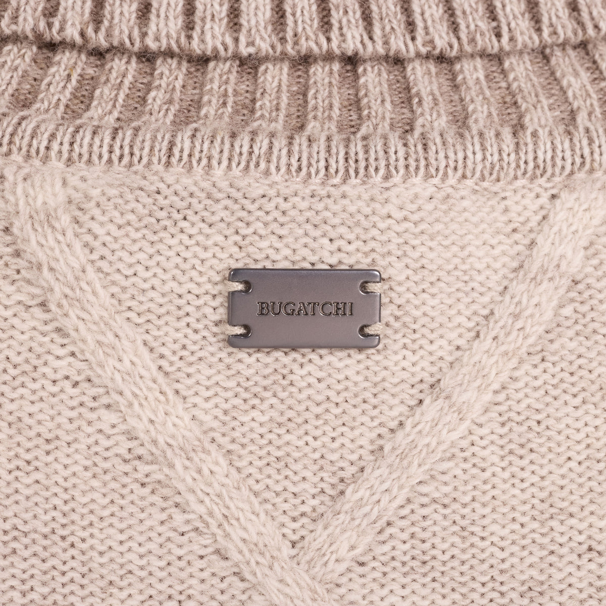 Diamond Stitch Turtleneck Sweater