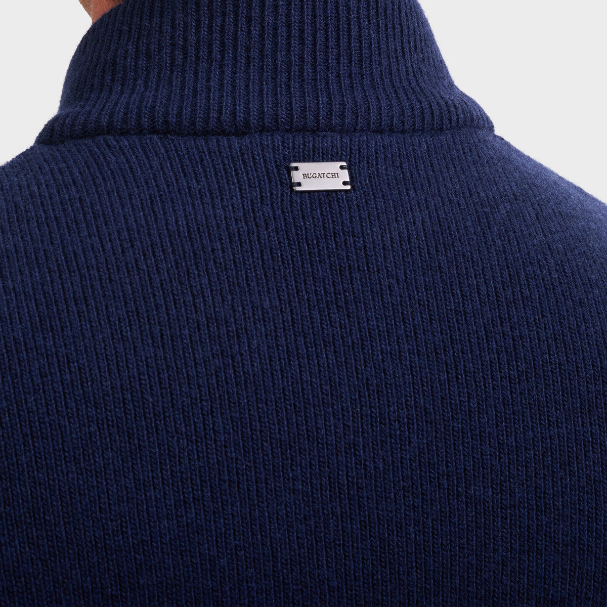 Mixed Stitch Full-Zip Cardigan Sweater