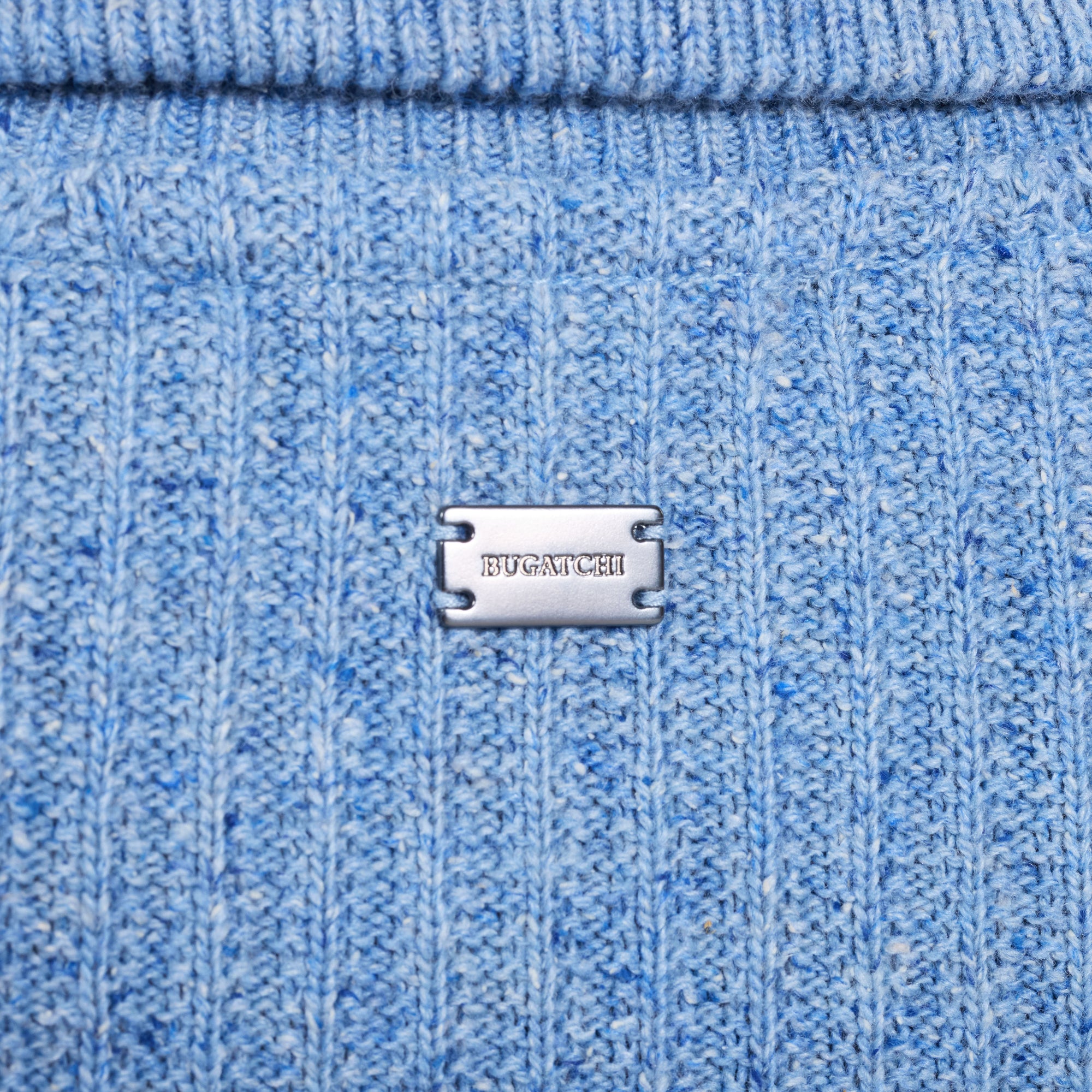 Rib-Knit Quarter-Zip Sweater