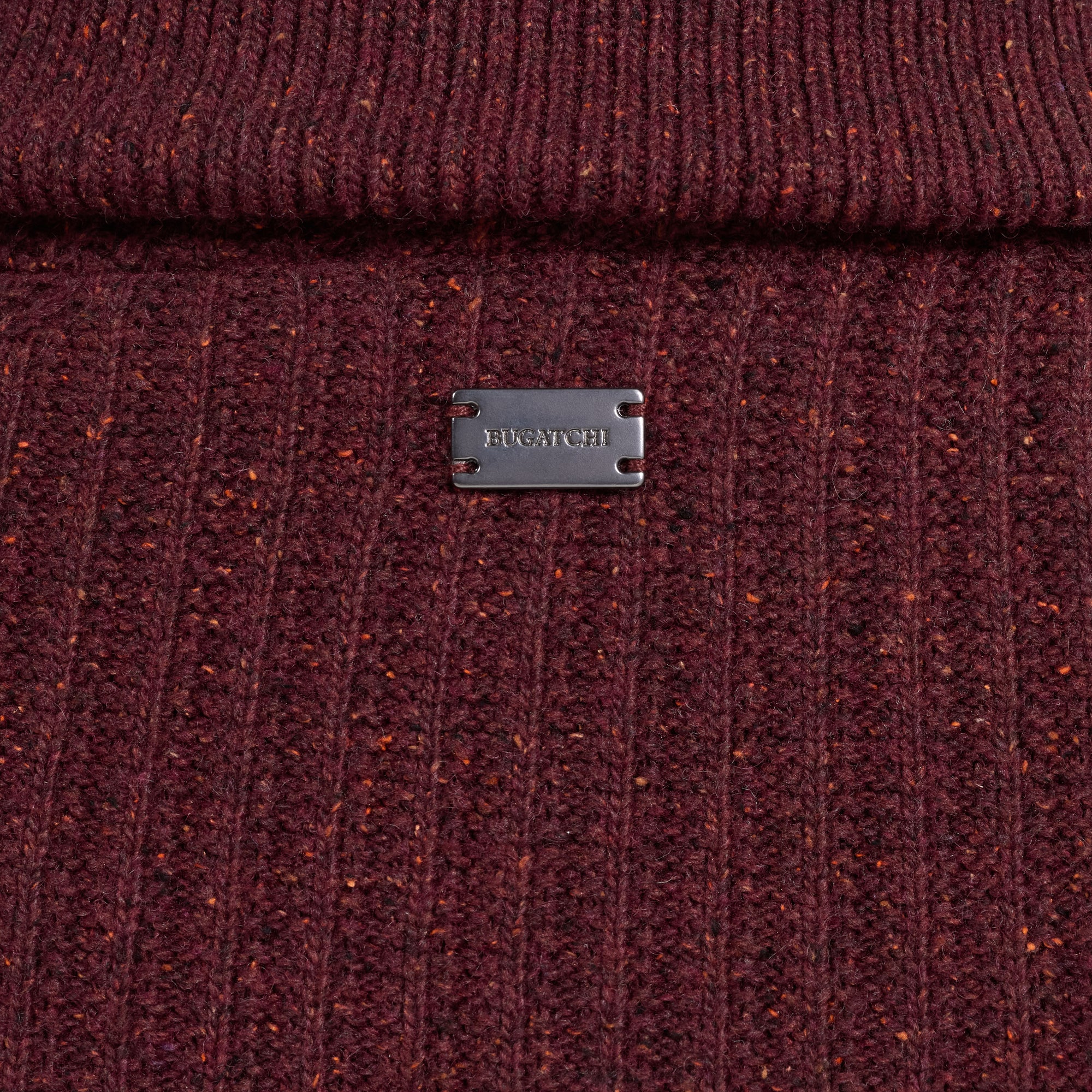 Rib-Knit Quarter-Zip Sweater
