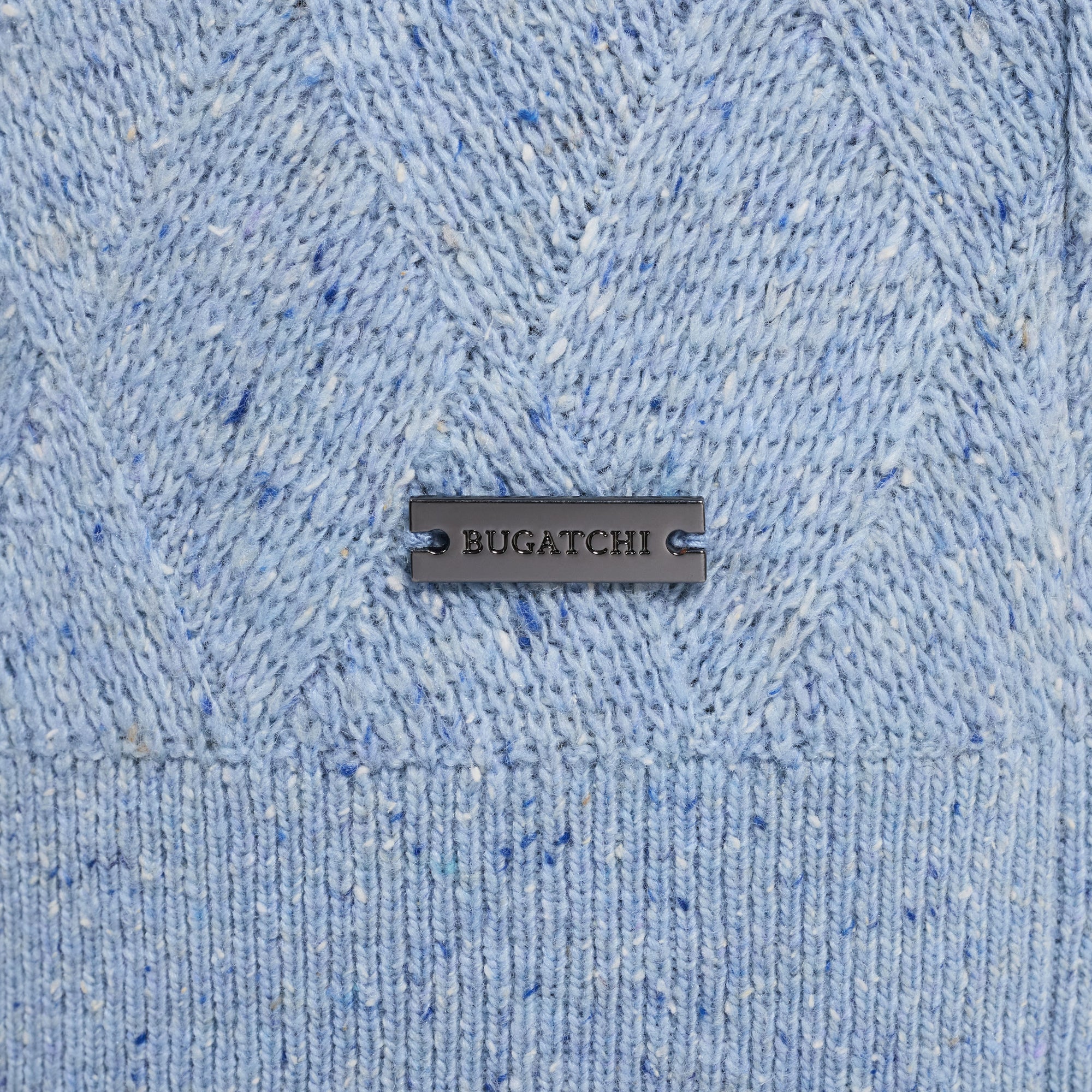 Diamond Stitch Quarter-Zip Sweater