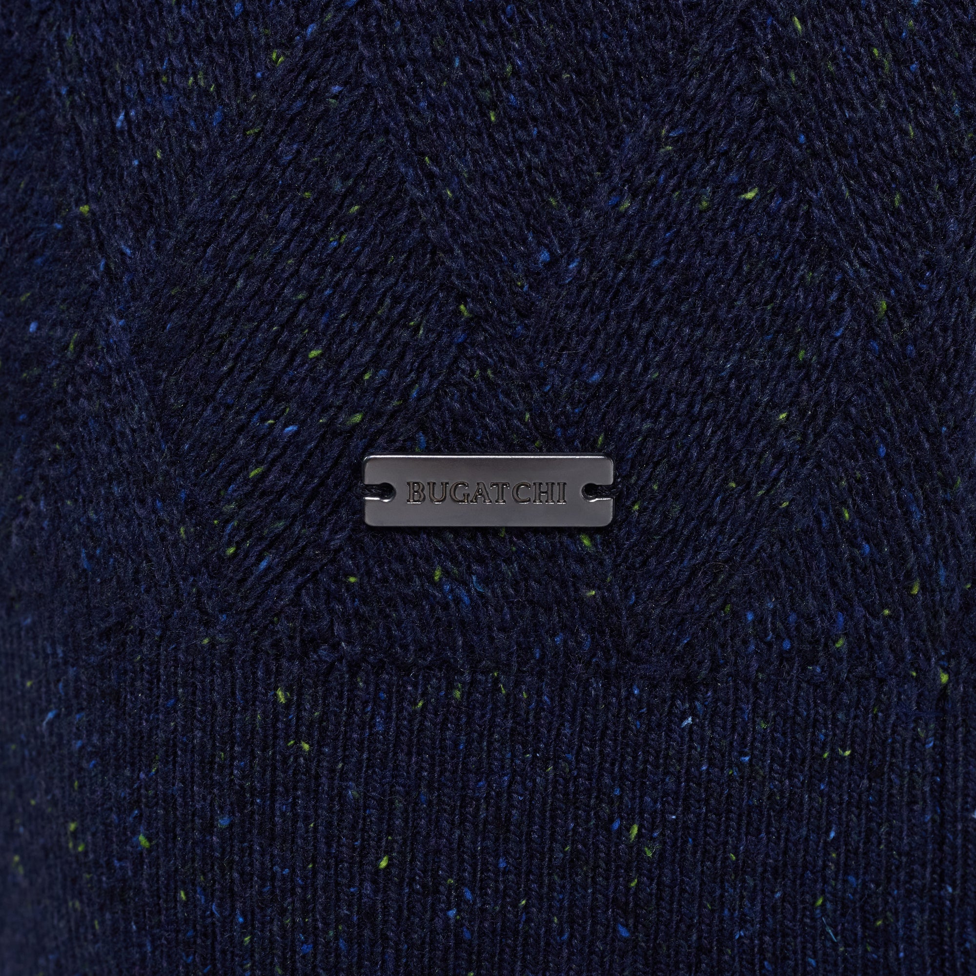 Diamond Stitch Quarter-Zip Sweater
