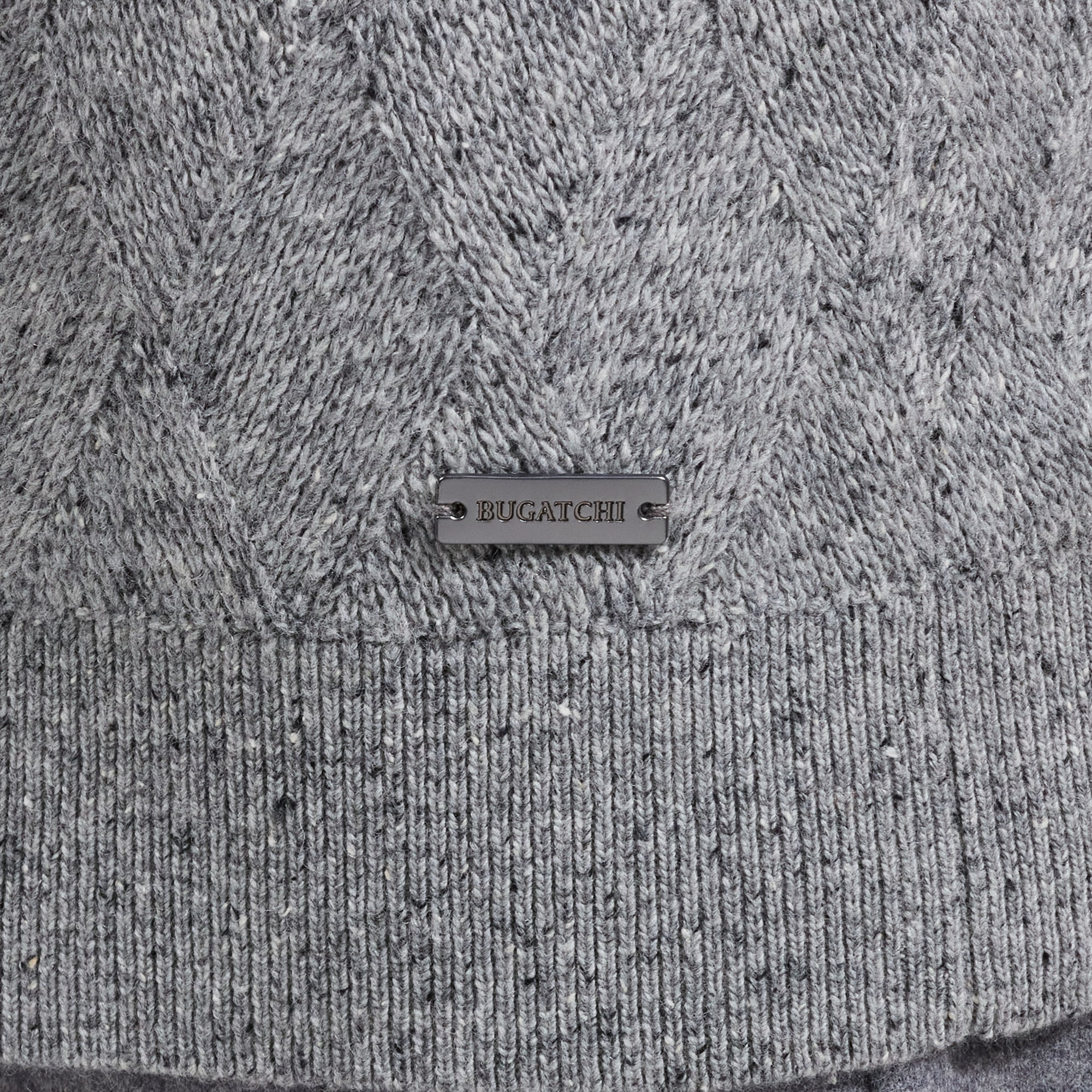 Diamond Stitch Quarter-Zip Sweater