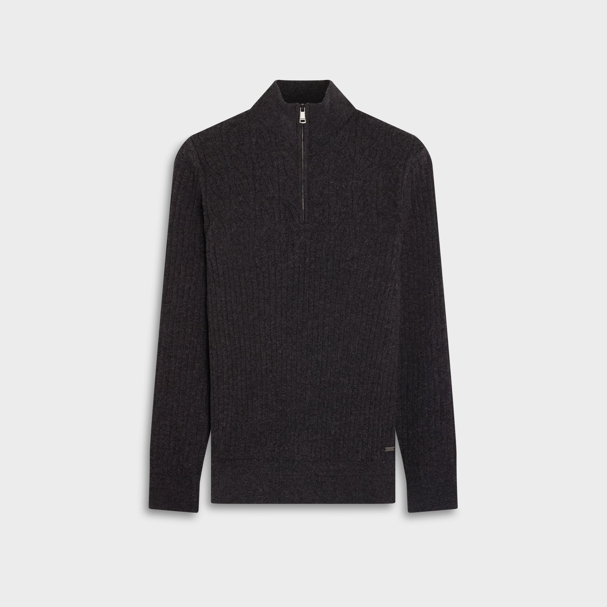 Cable Rib Quarter-Zip Sweater
