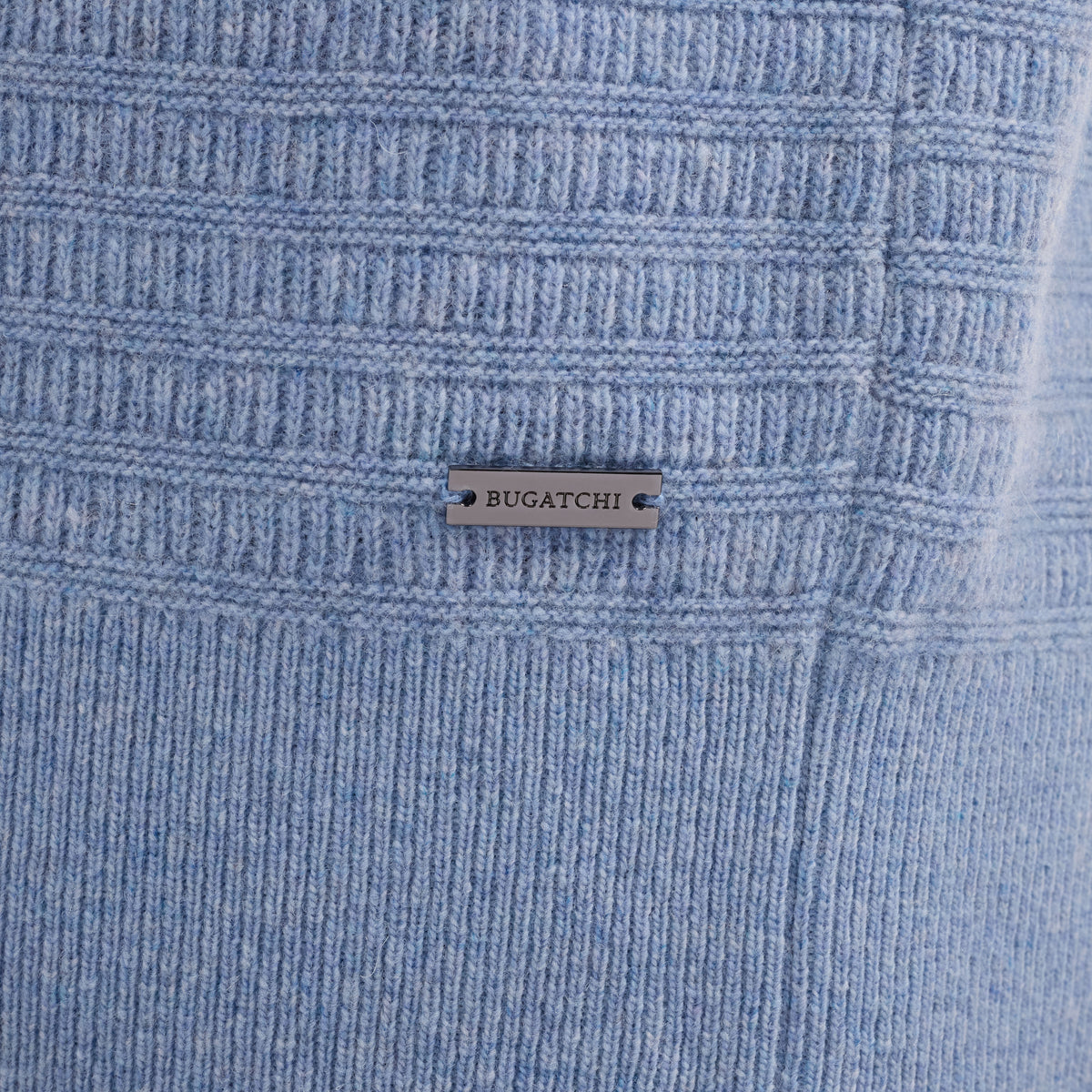 Grid Stitch Crewneck Sweater