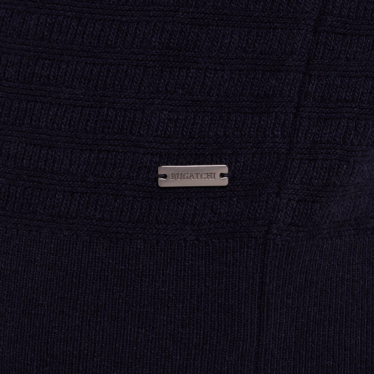 Grid Stitch Crewneck Sweater