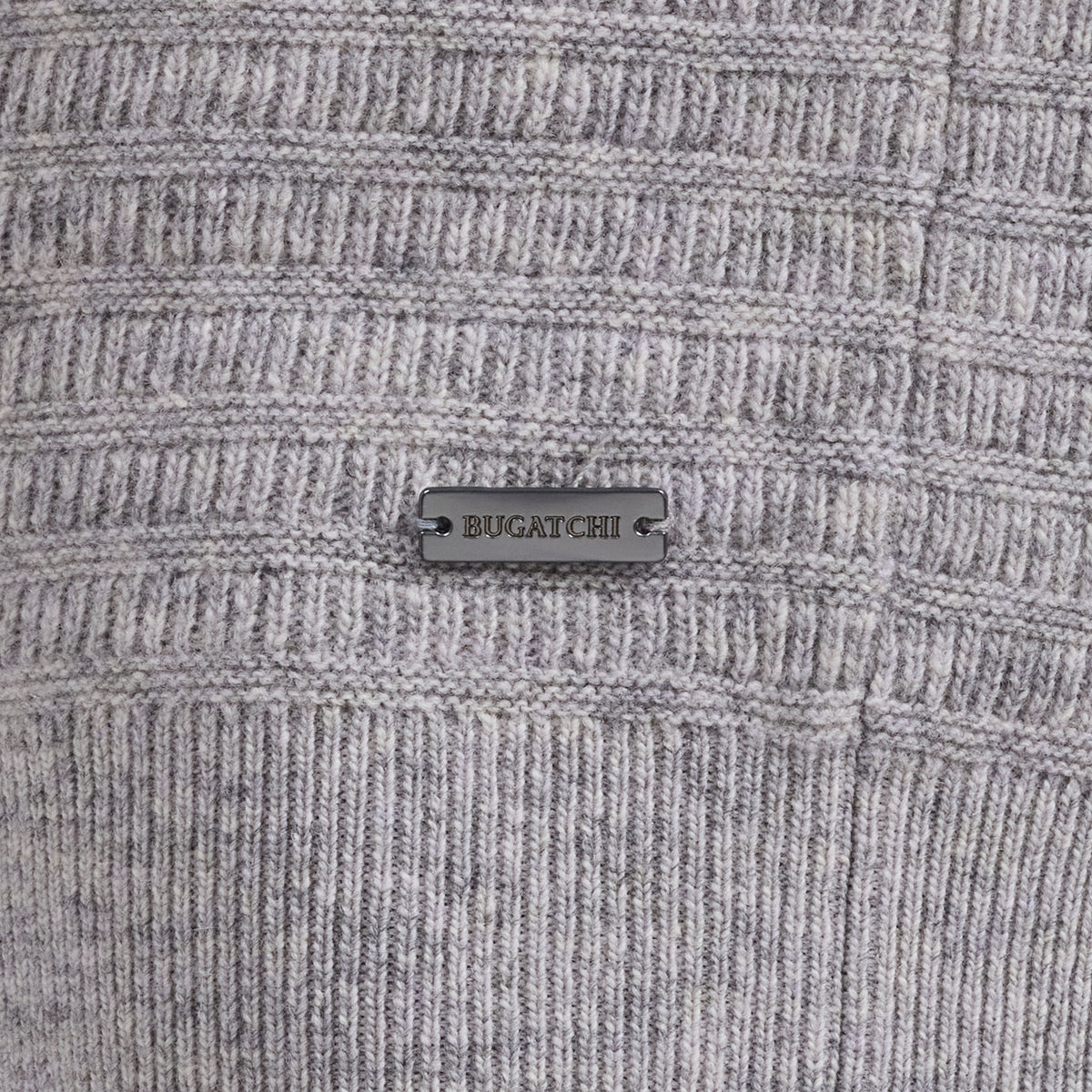 Grid Stitch Crewneck Sweater