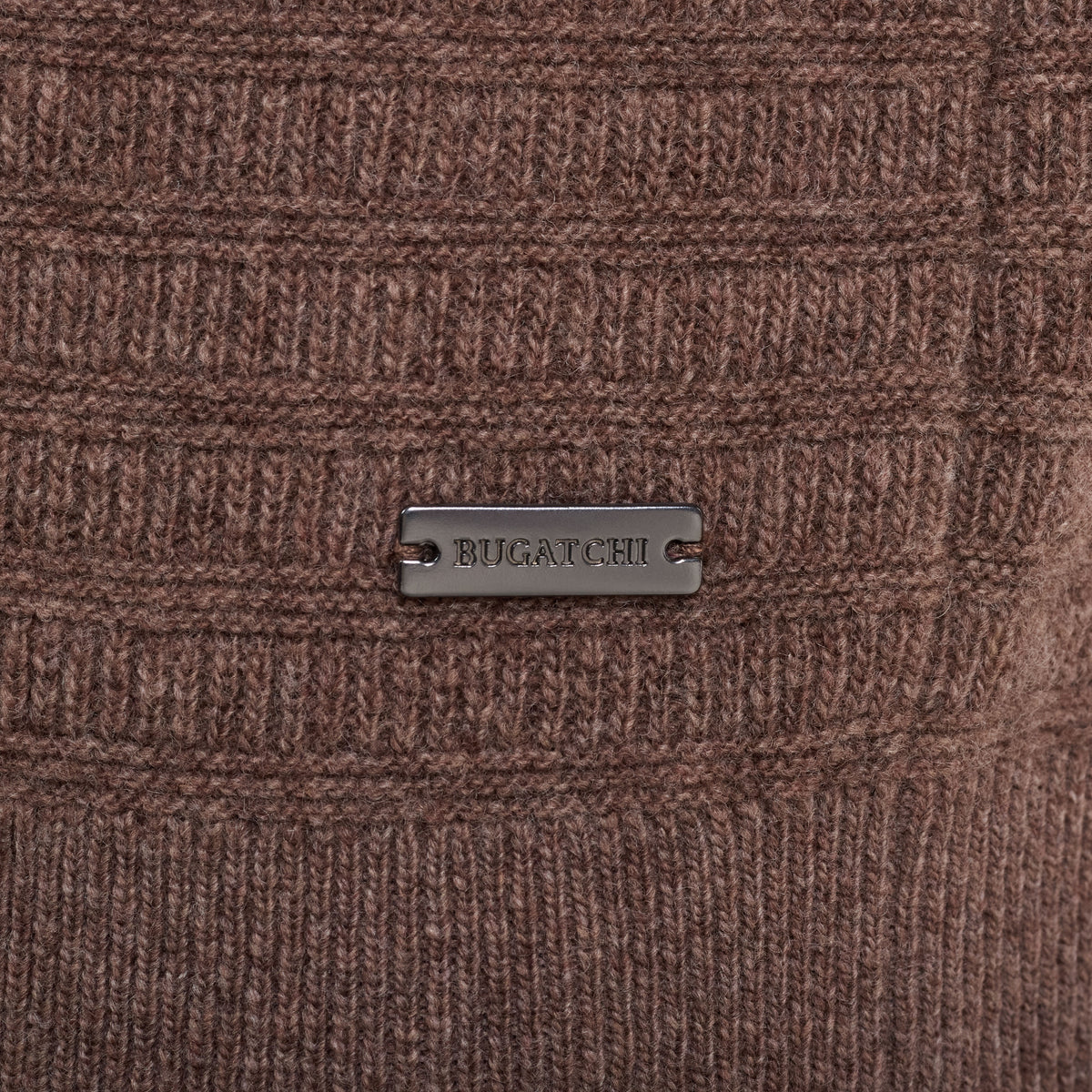 Grid Stitch Crewneck Sweater