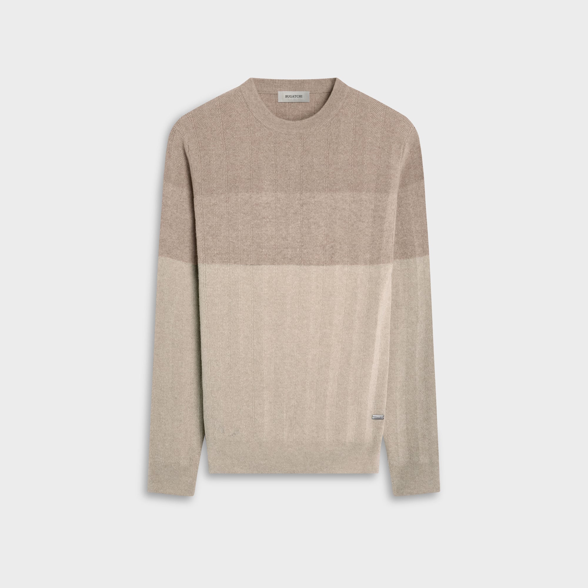 Color block Chevron Crewneck Sweater