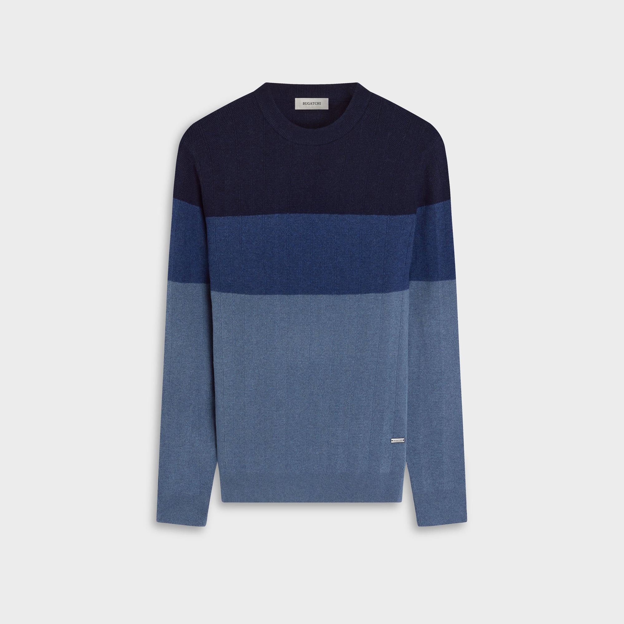 Color block Chevron Crewneck Sweater