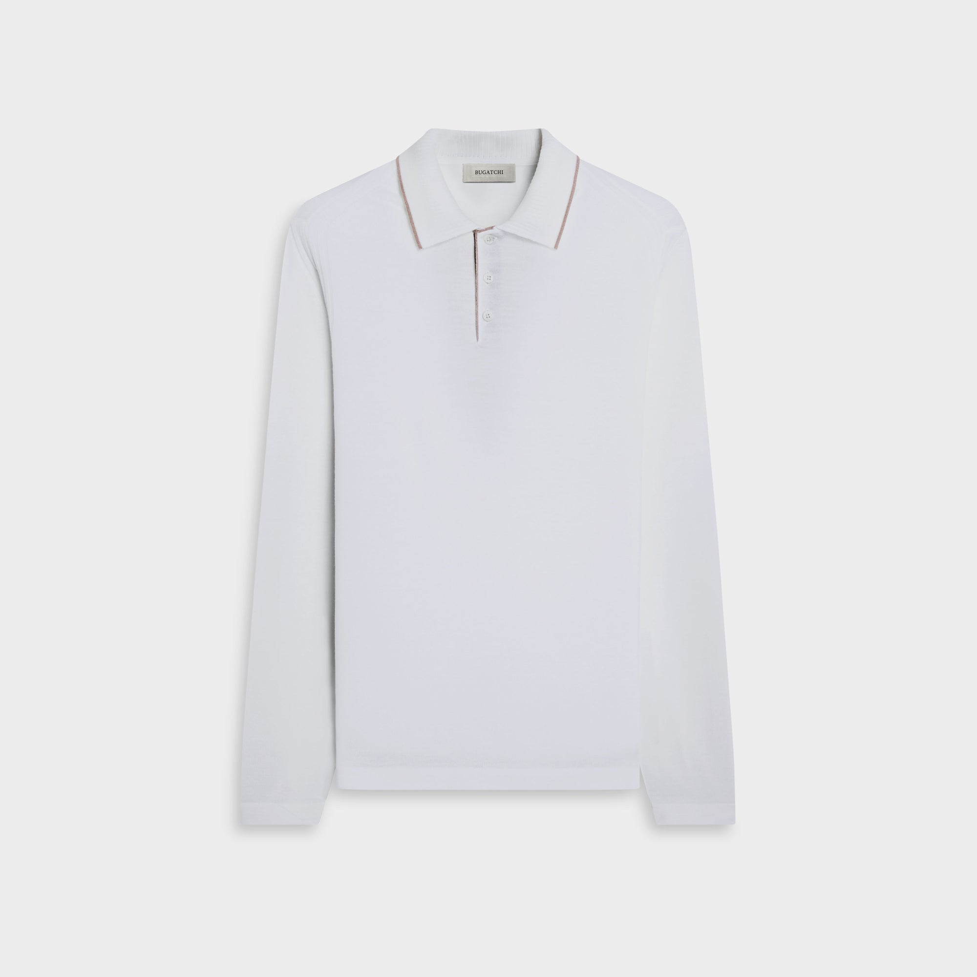 Merino Long-Sleeve Polo Sweater