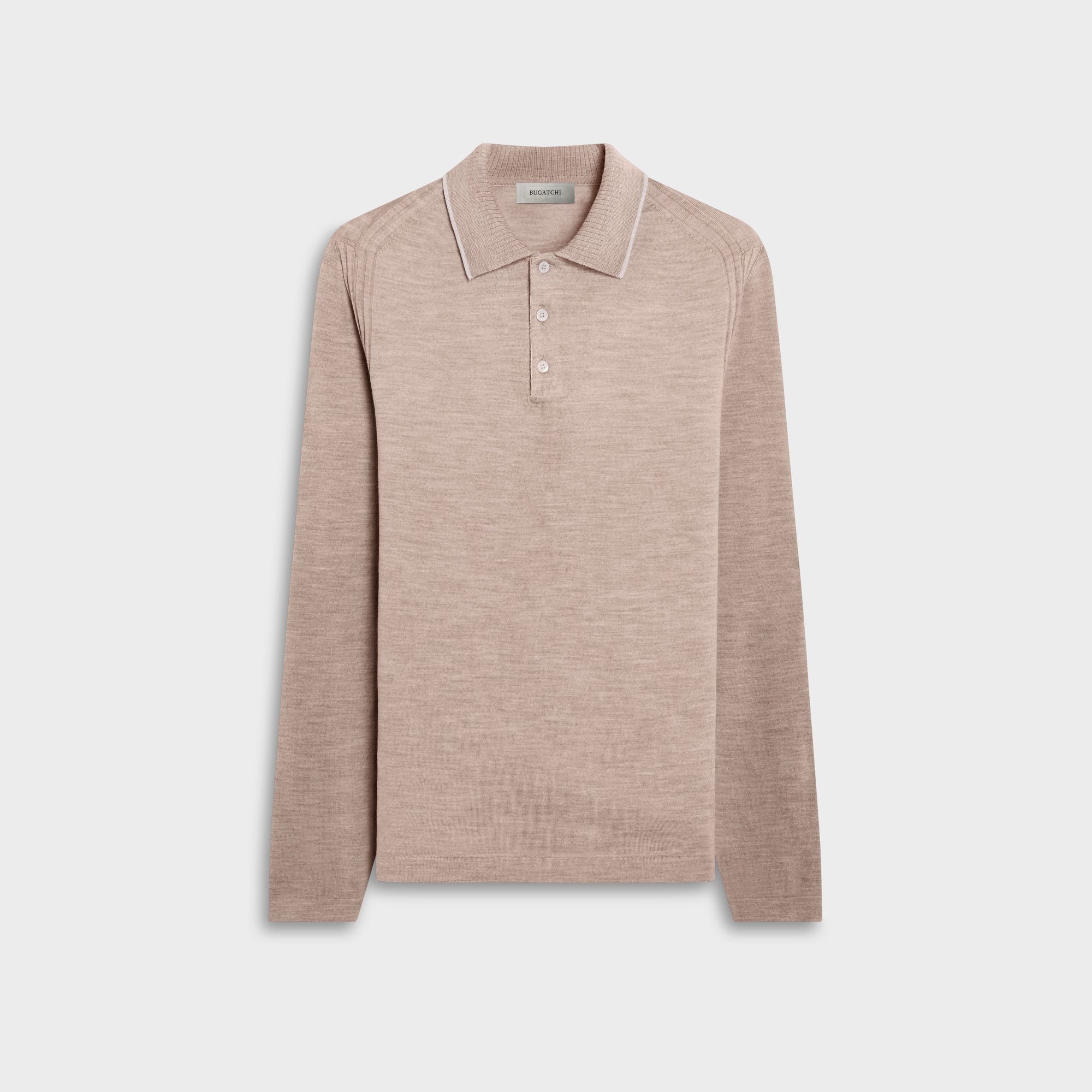 Merino Long-Sleeve Polo Sweater