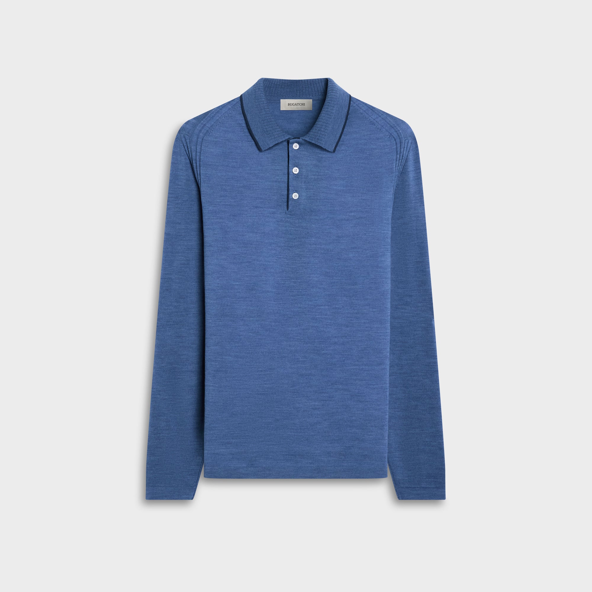 Merino Long-Sleeve Polo Sweater