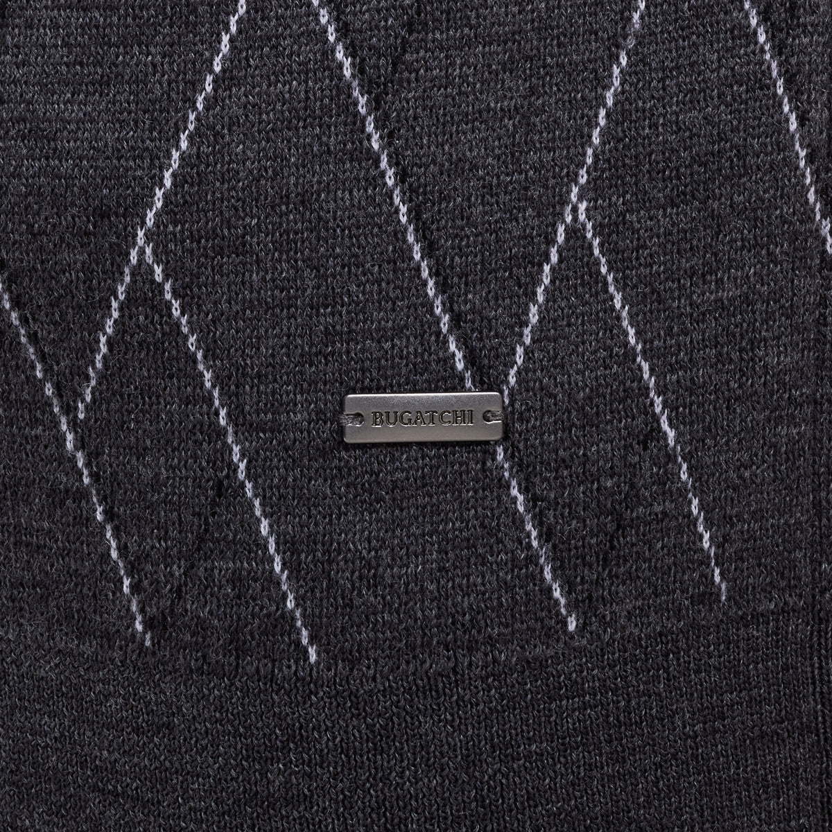 Geometric Merino Crewneck Sweater