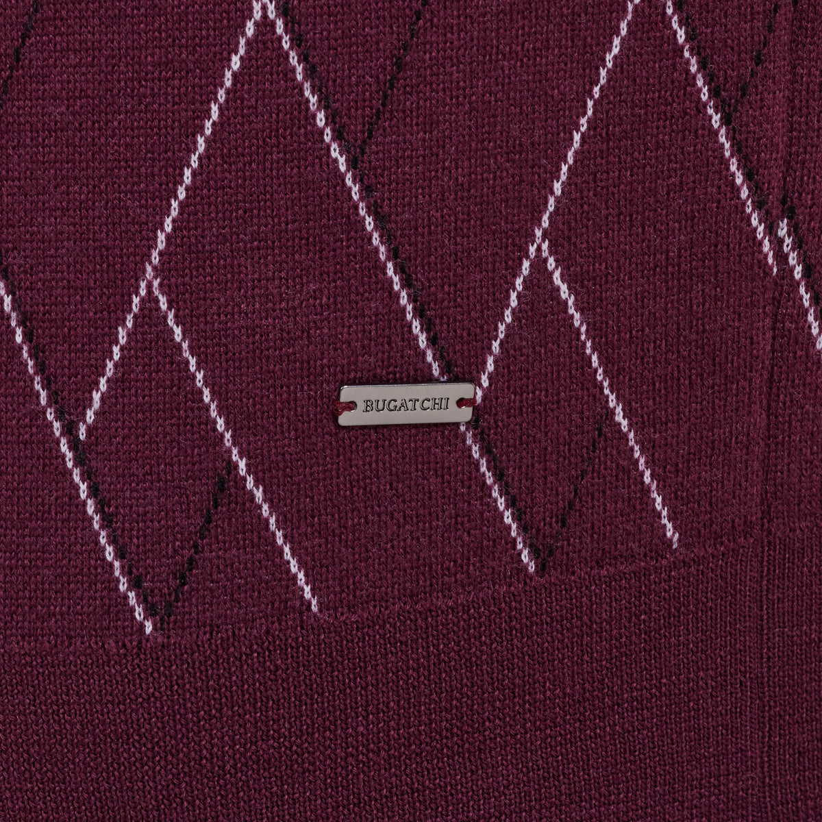 Geometric Merino Crewneck Sweater