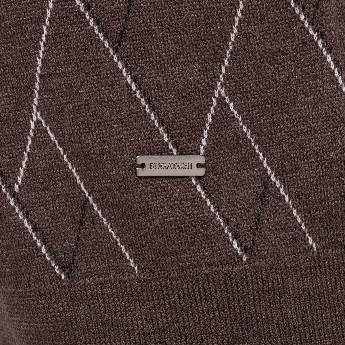 Geometric Merino Crewneck Sweater