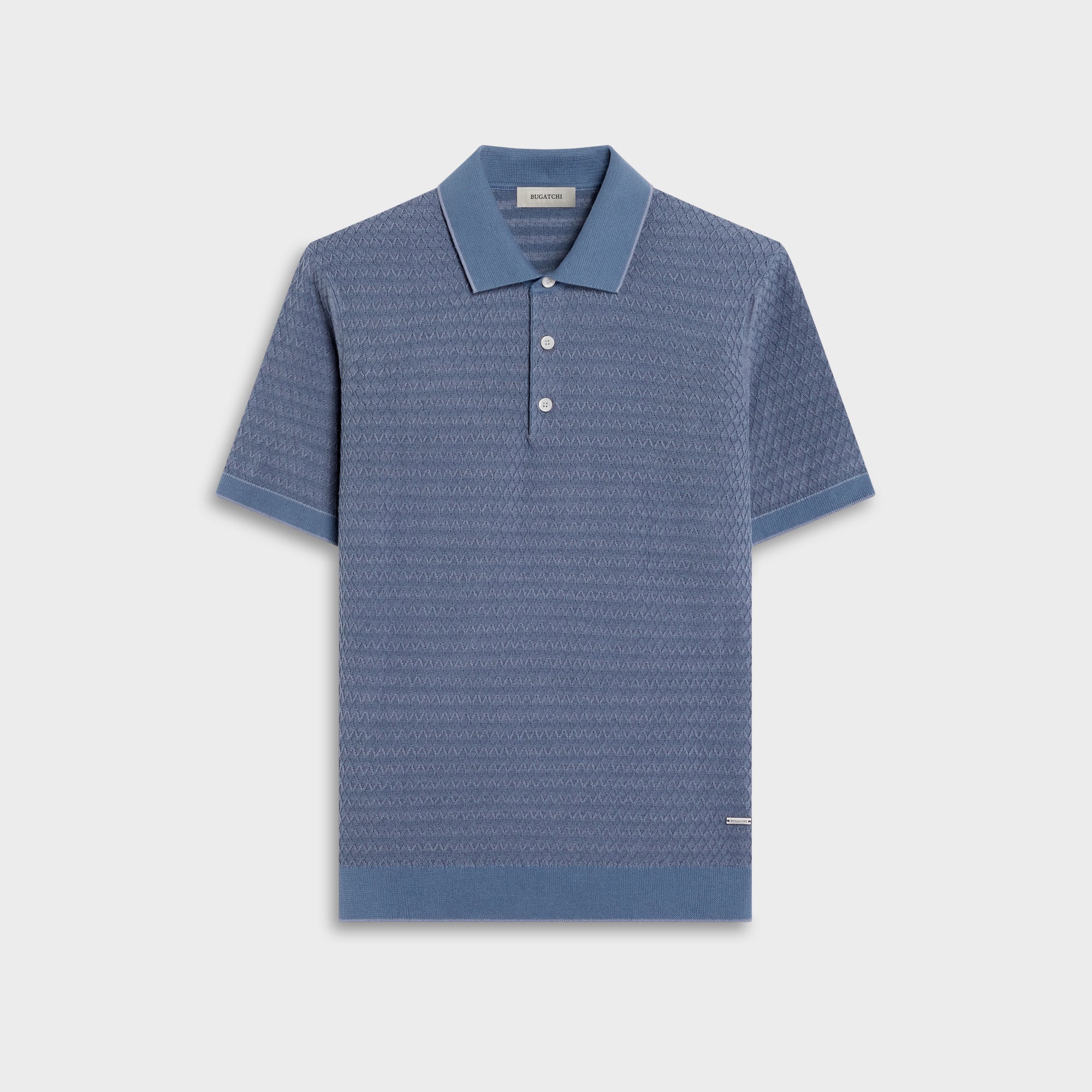 Honeycomb Polo Sweater