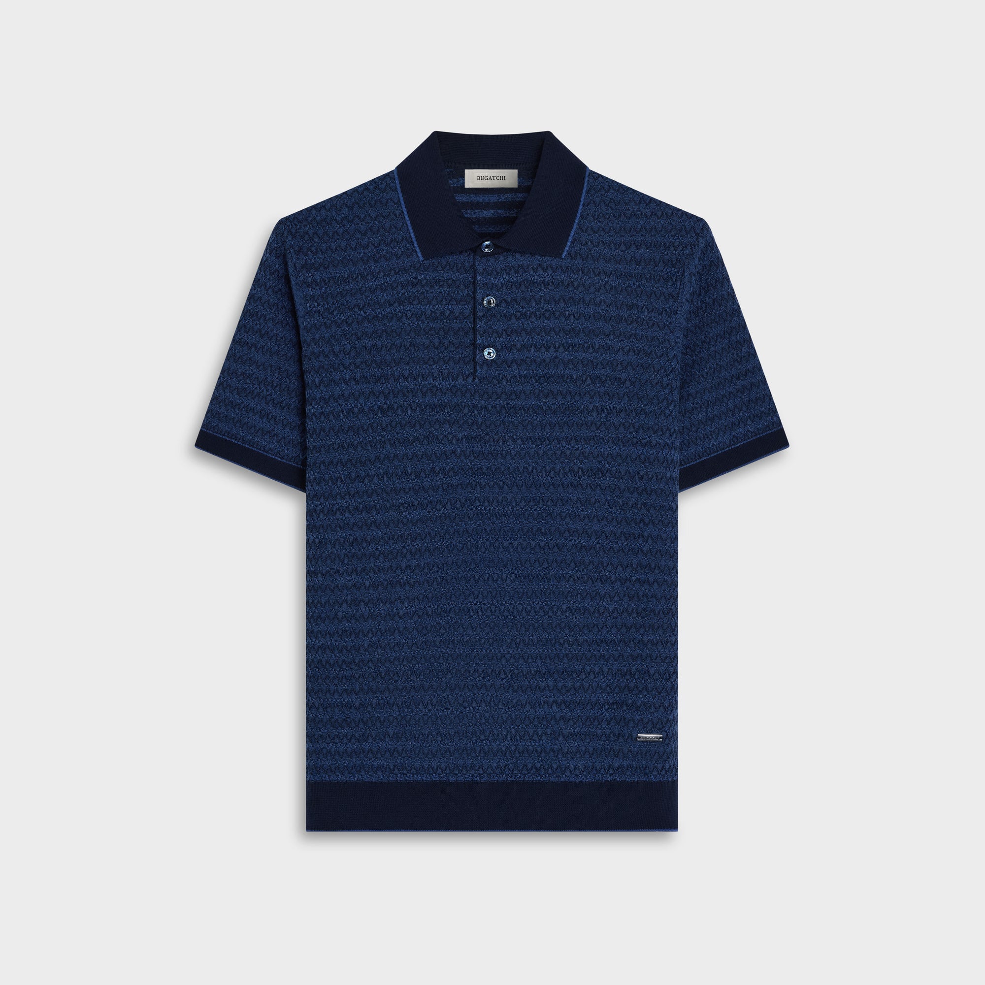 Honeycomb Polo Sweater