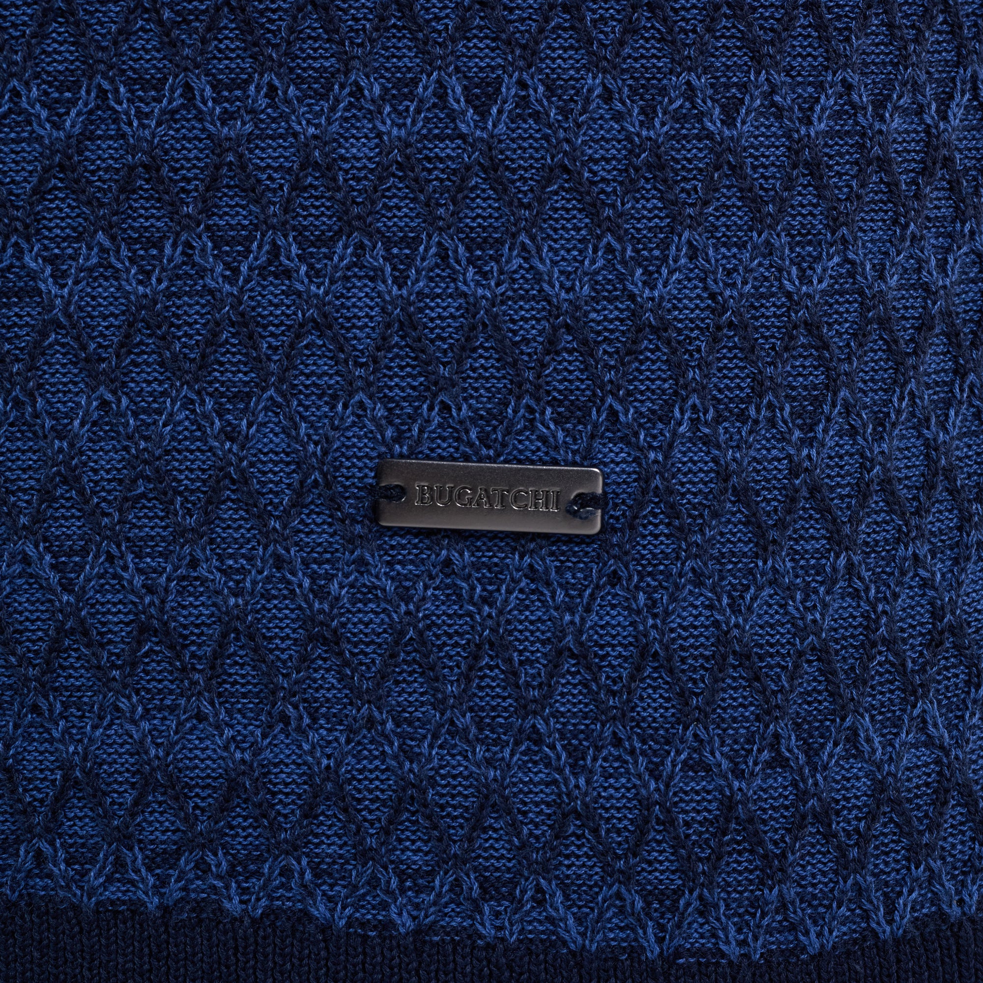 Honeycomb Polo Sweater