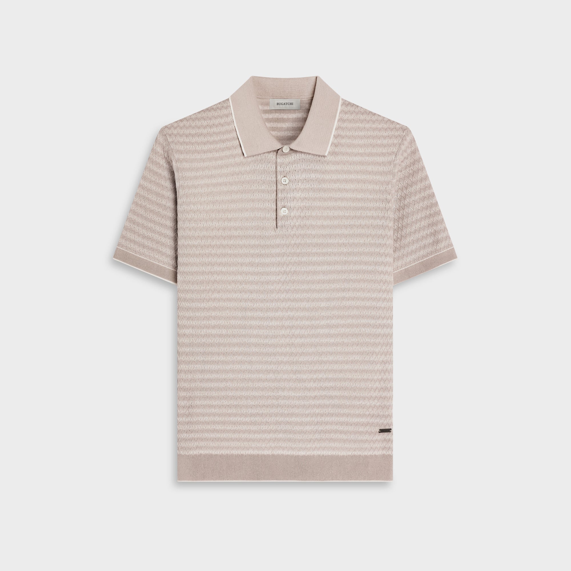 Honeycomb Polo Sweater