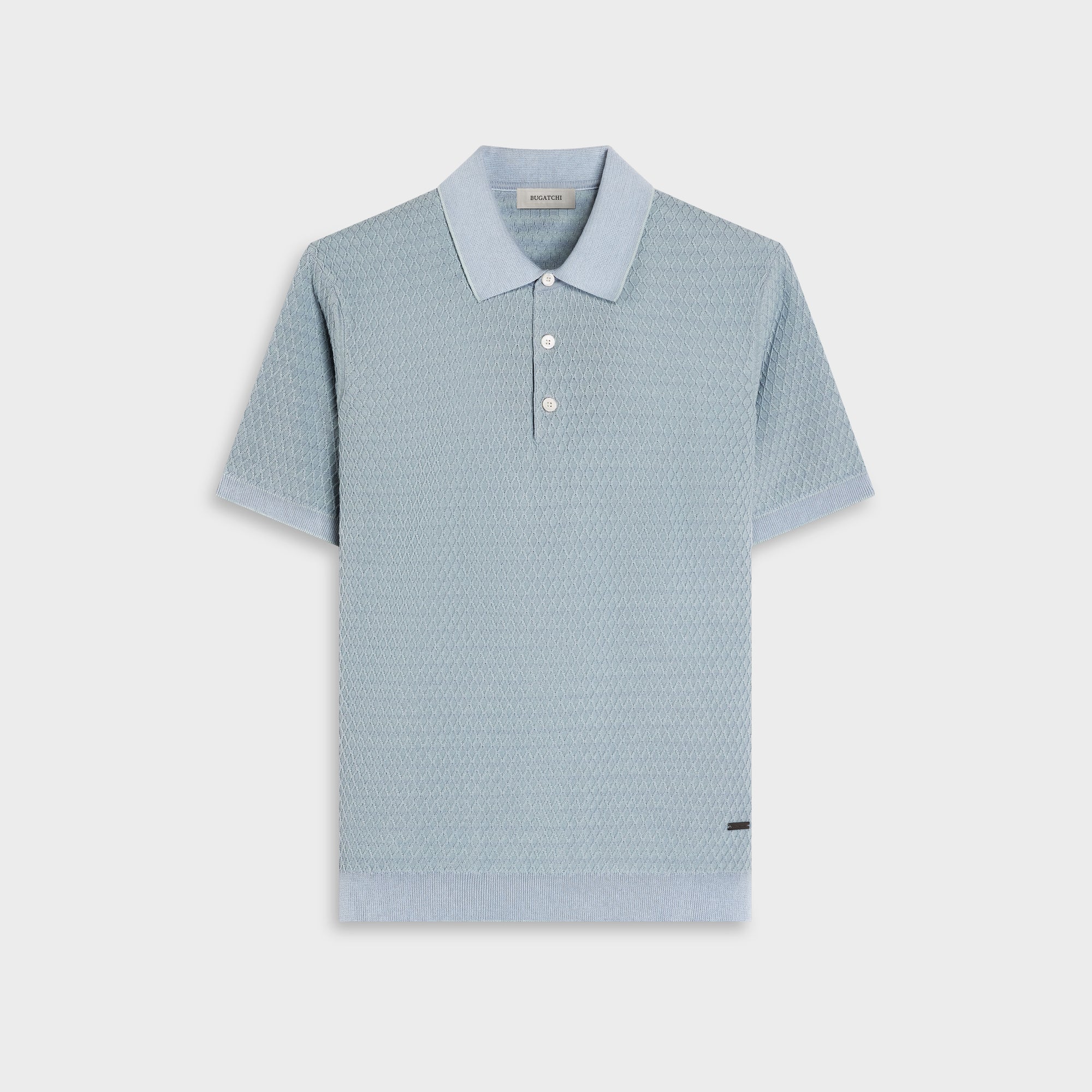 Honeycomb Polo Sweater