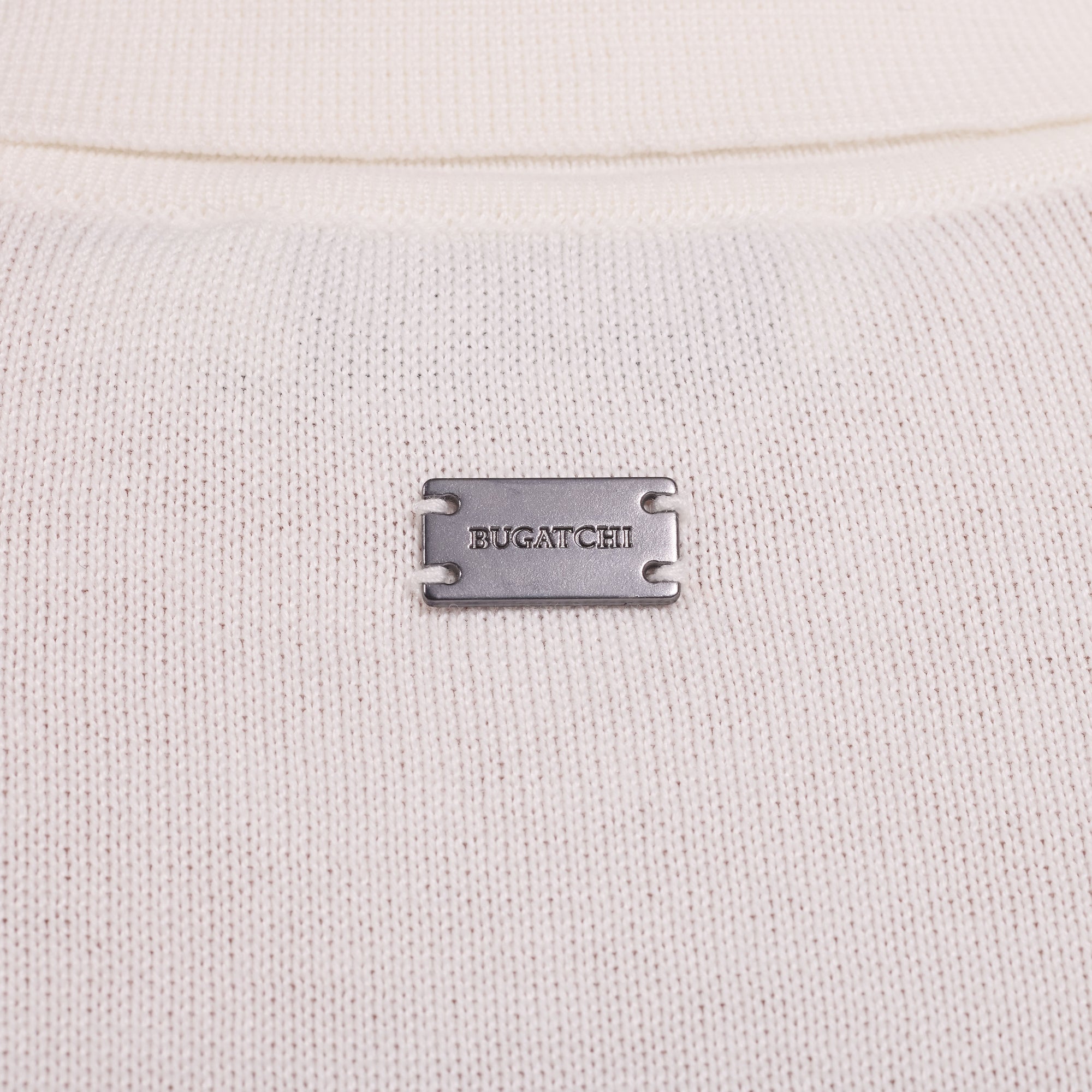 Cable Knit Full Button Short-Sleeve Polo Sweater