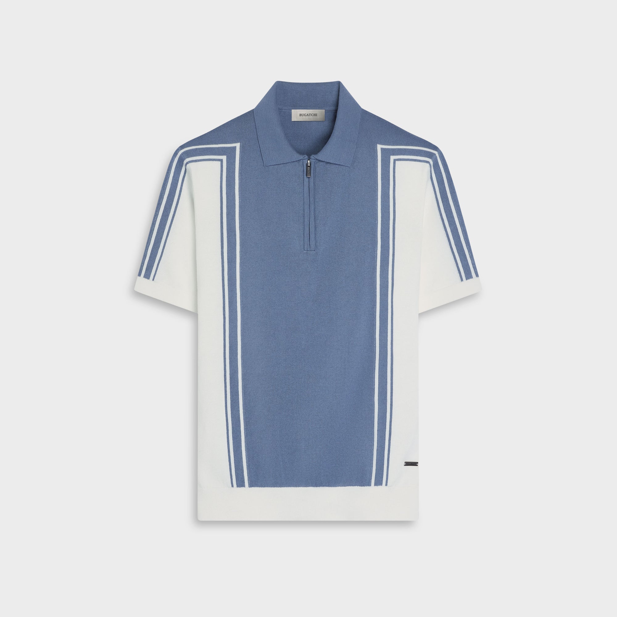 Color block Quarter-Zip Polo Sweater