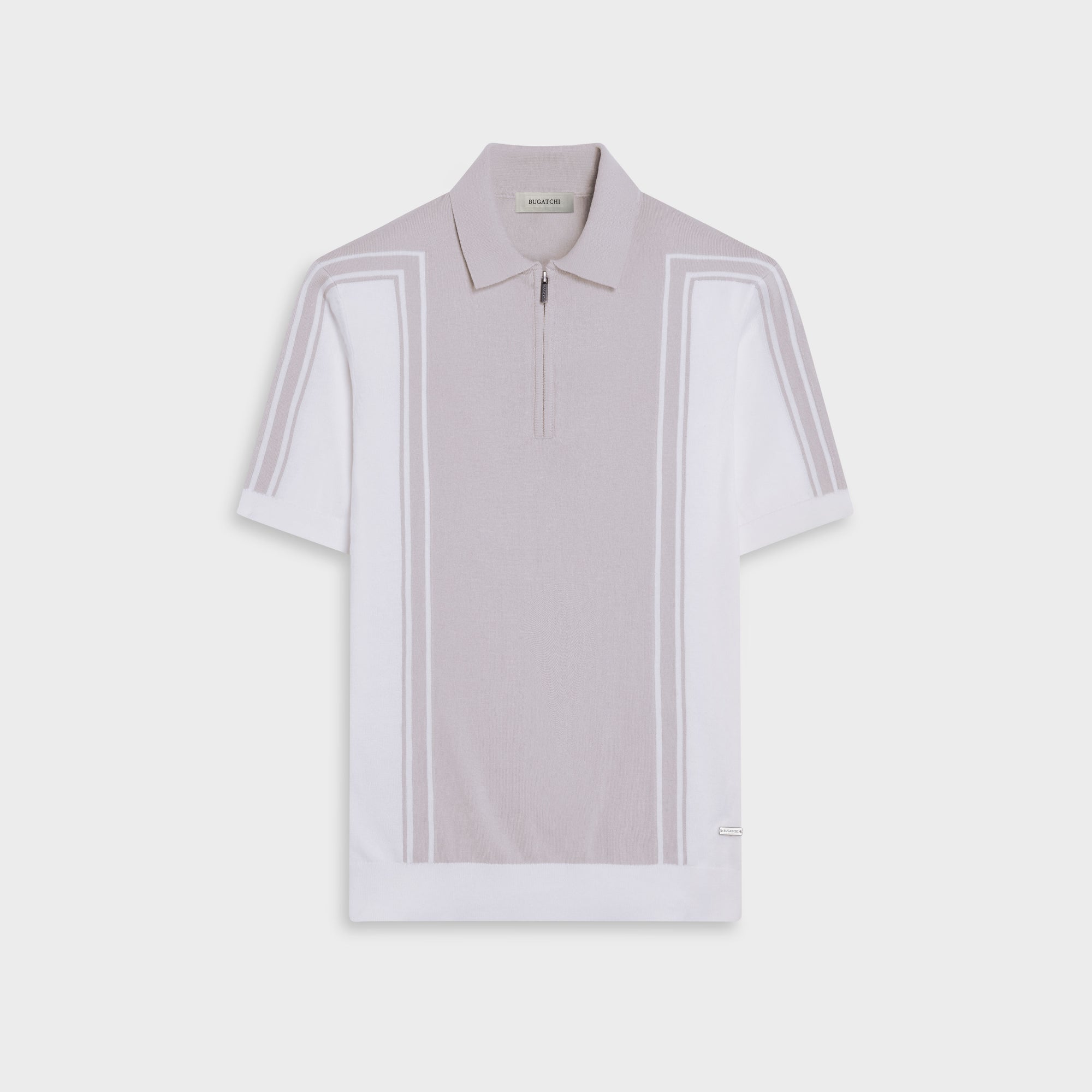 Color block Quarter-Zip Polo Sweater