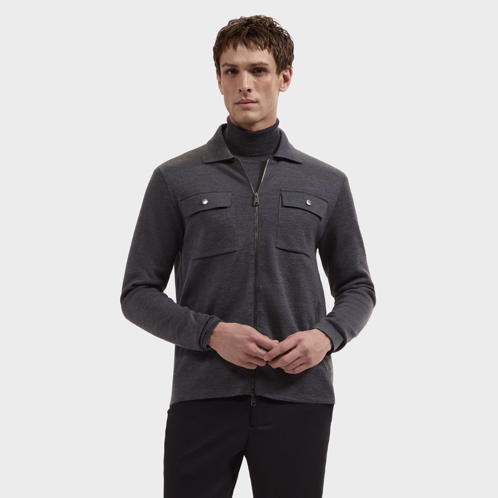 Melange Merino Sweater Jacket