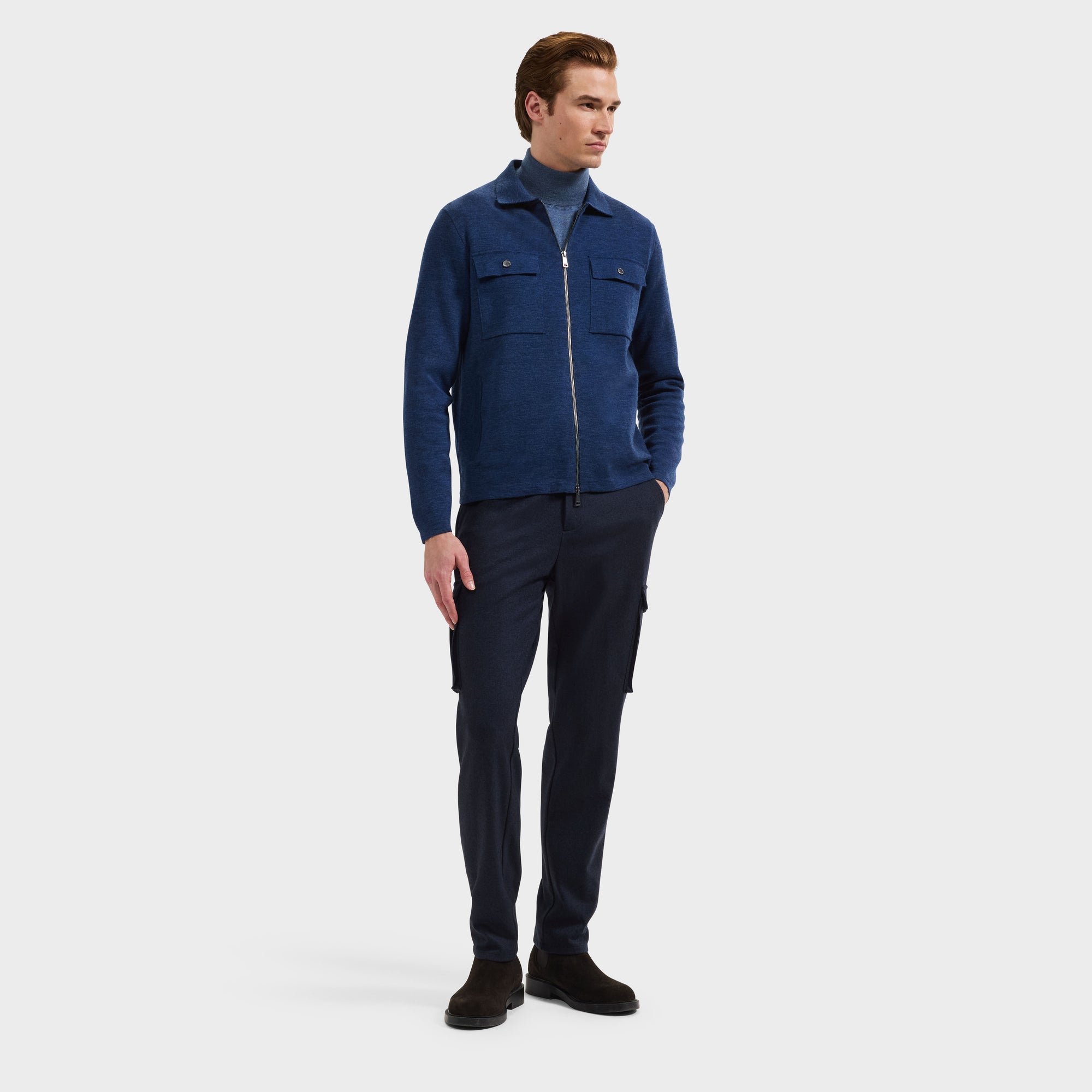 Melange Merino Sweater Jacket