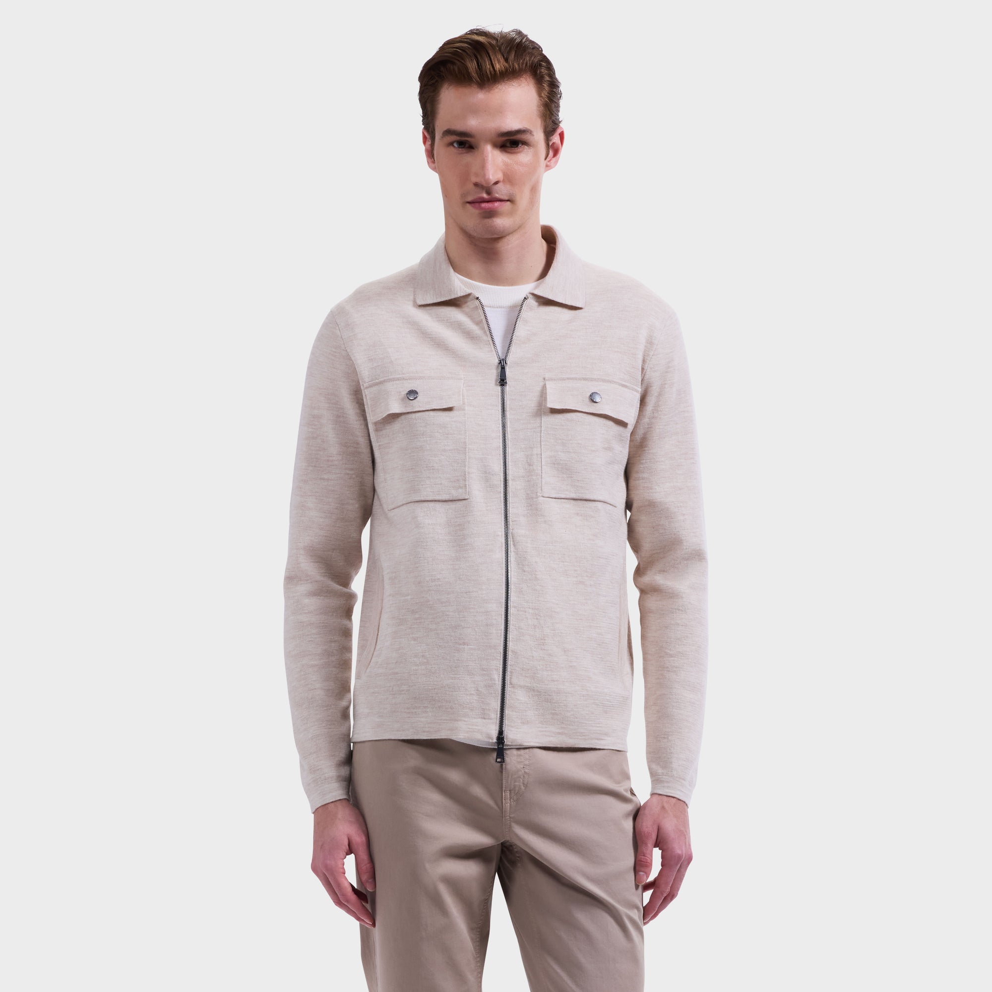 Melange Merino Sweater Jacket