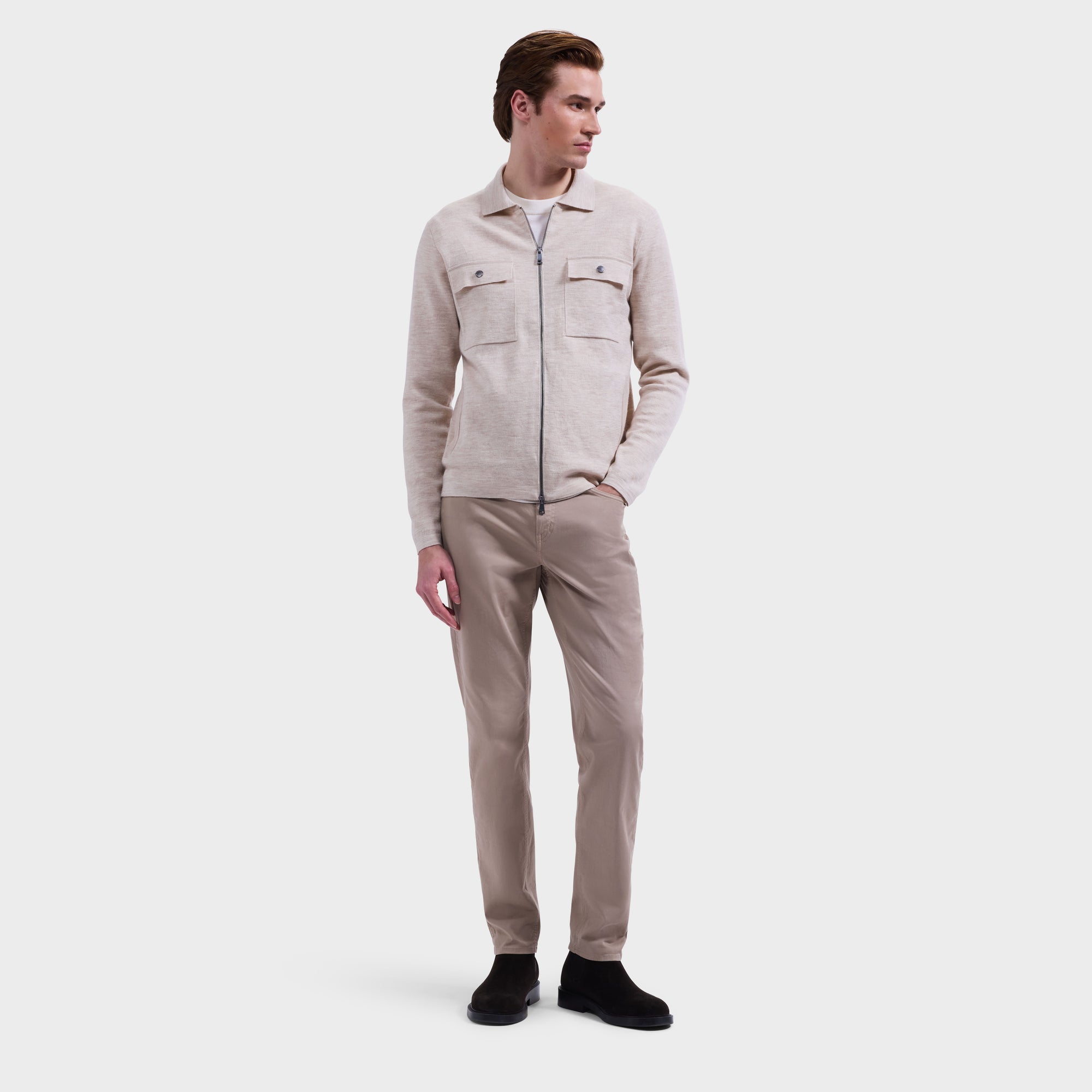 Melange Merino Sweater Jacket