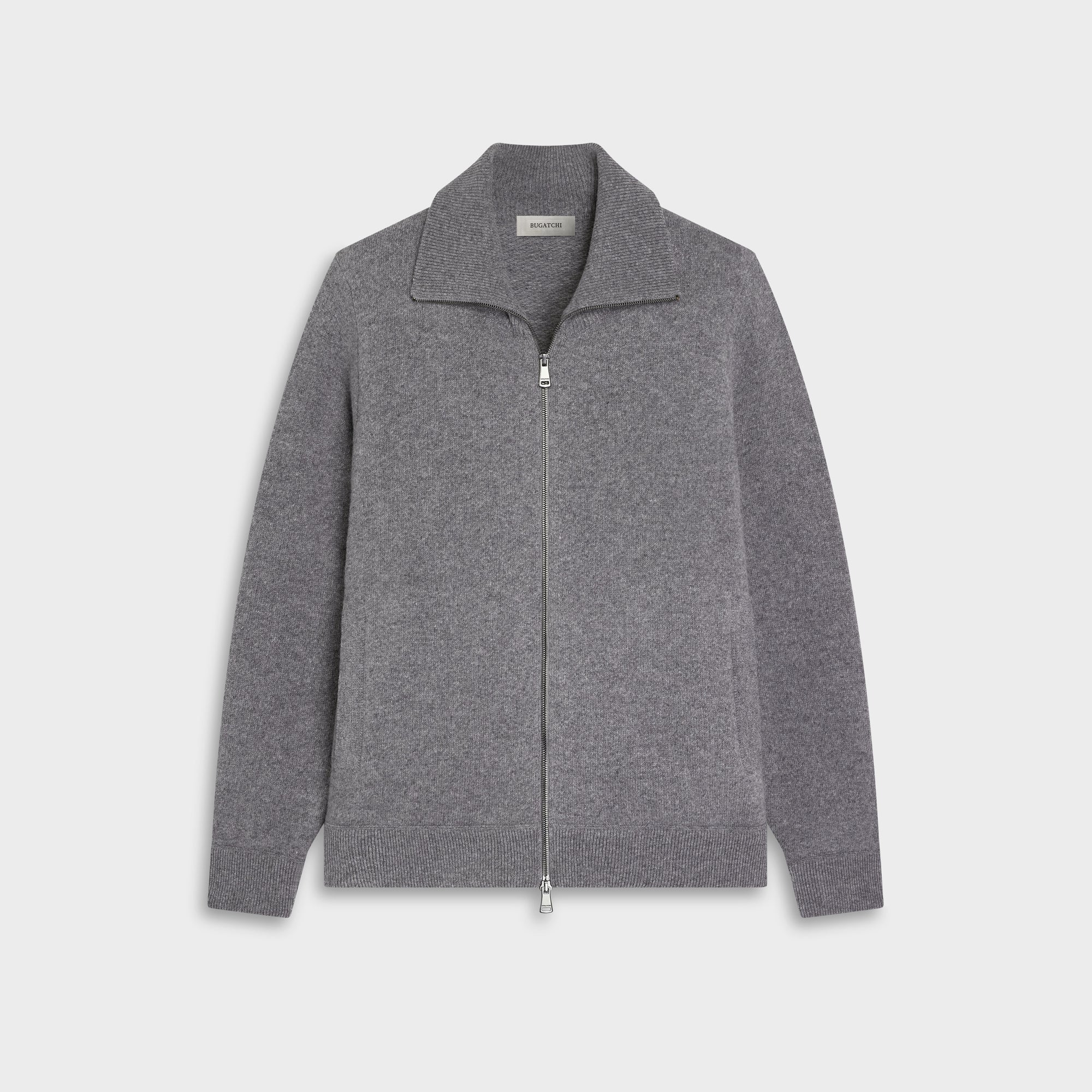 Melange Full Zip Sweater