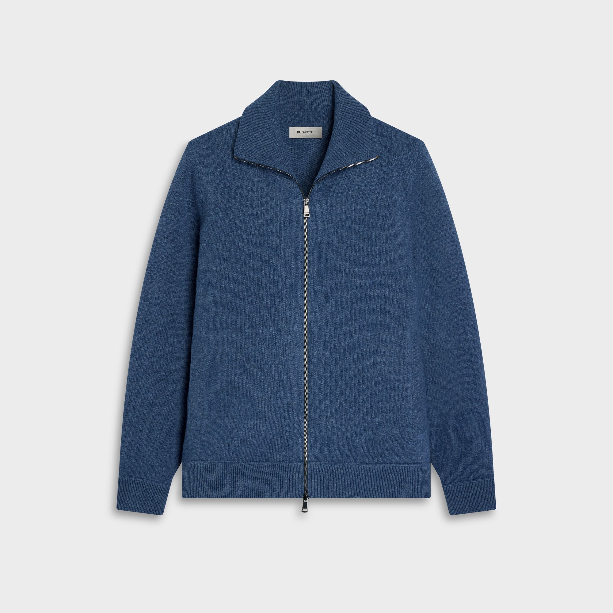 Melange Full Zip Sweater