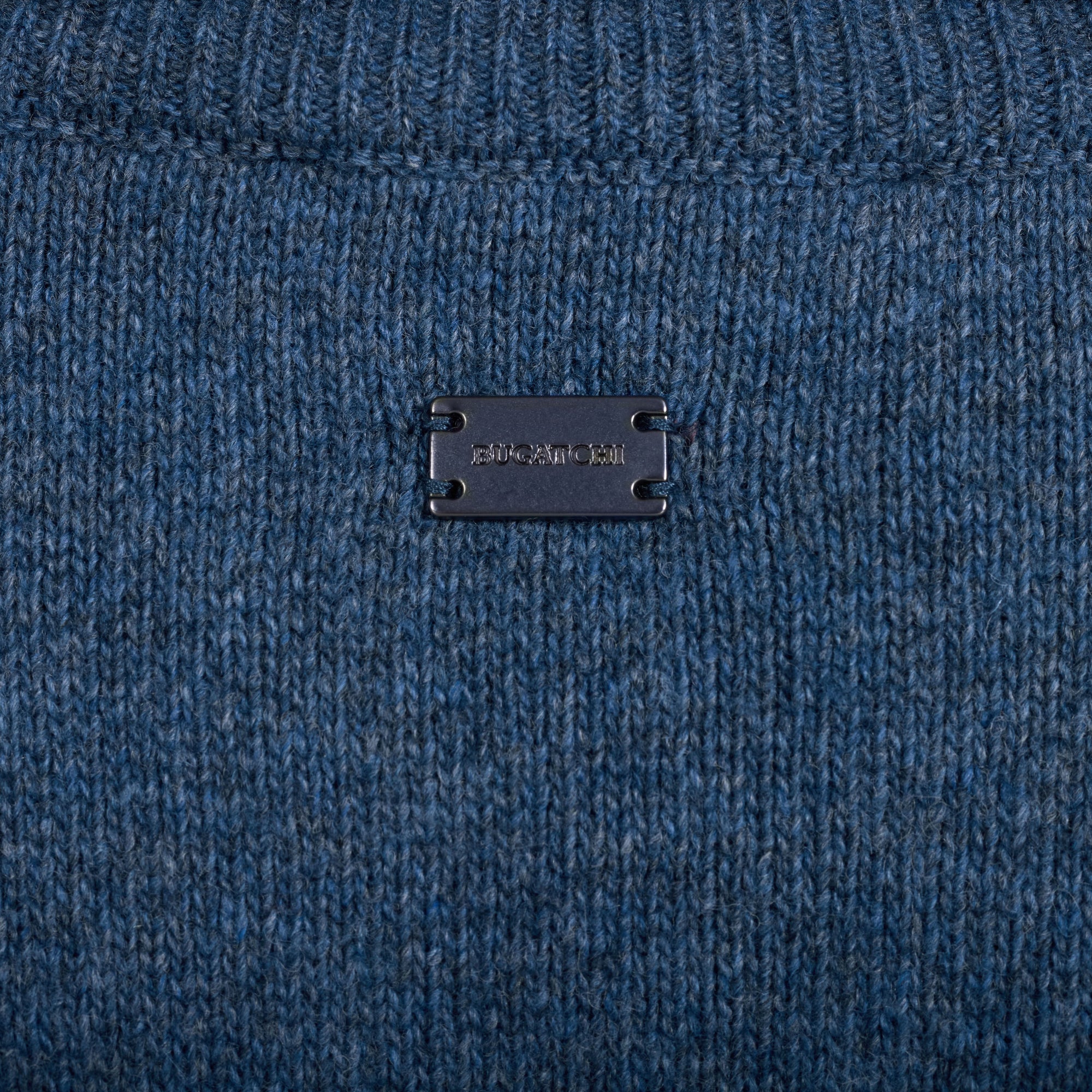 Melange Full Zip Sweater