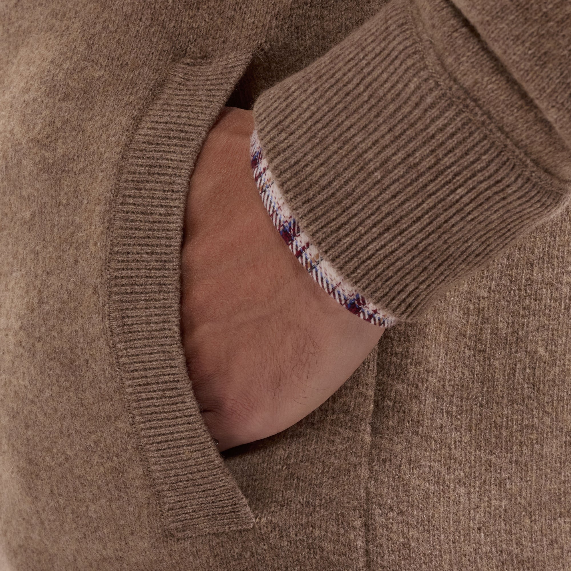 Melange Full Zip Sweater
