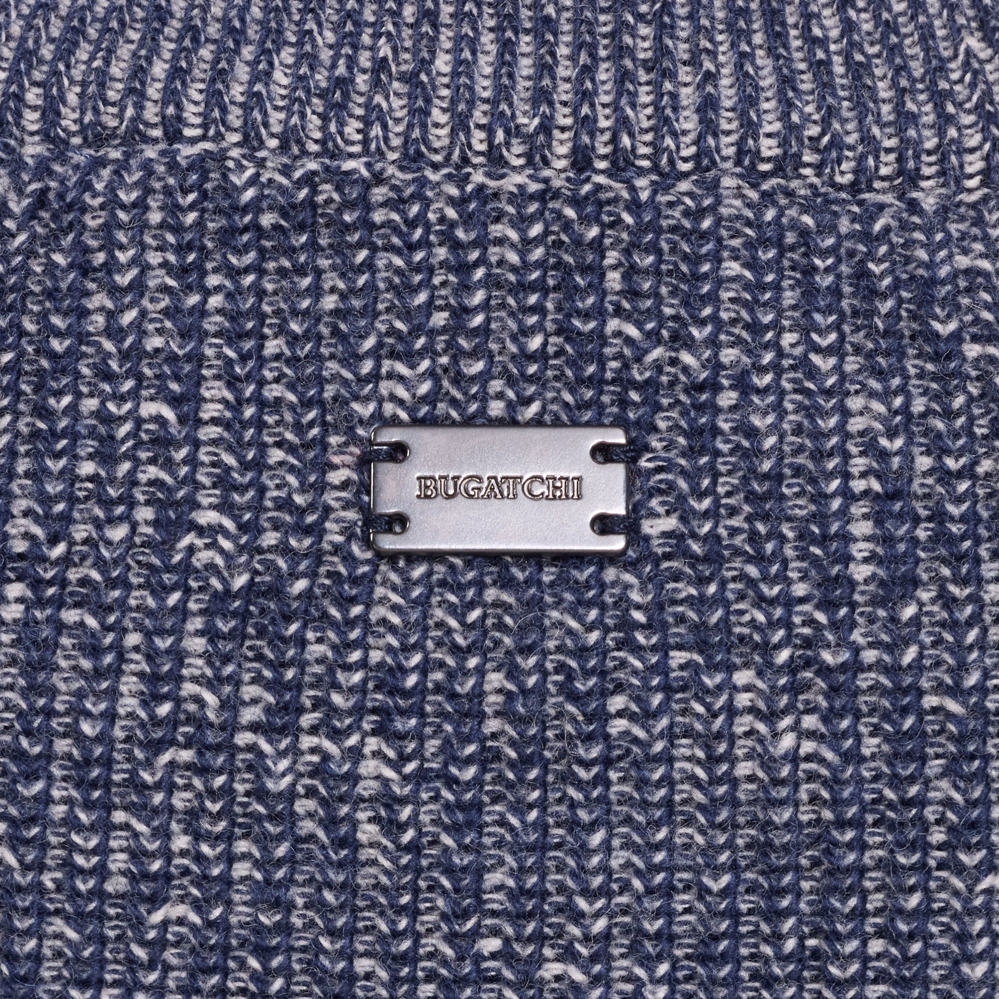 Two-Tone Rib Mock Neck Sweater