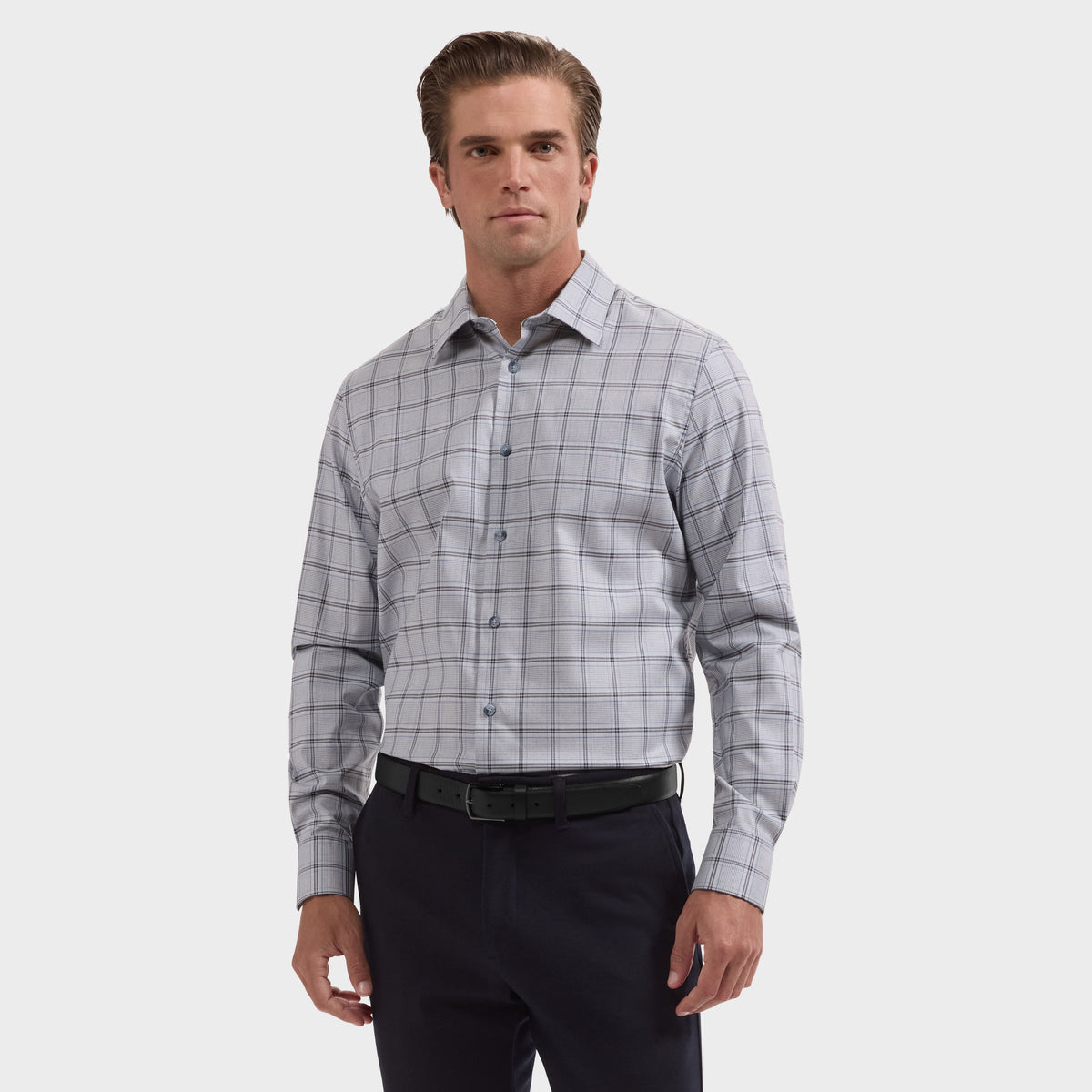 Julian Houndstooth Plaid Shirt