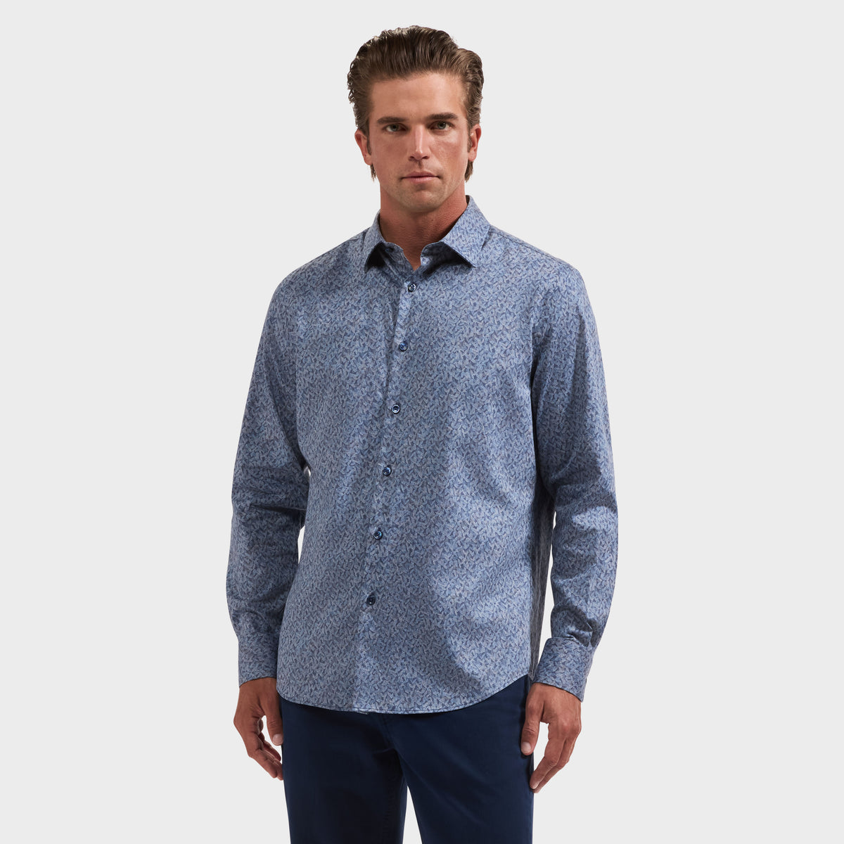 Julian Leaf Print Shirt