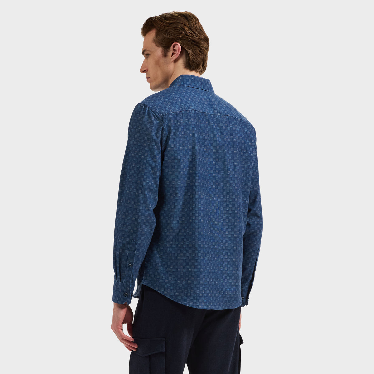 Axel Basketweave Micro Corduroy Shirt