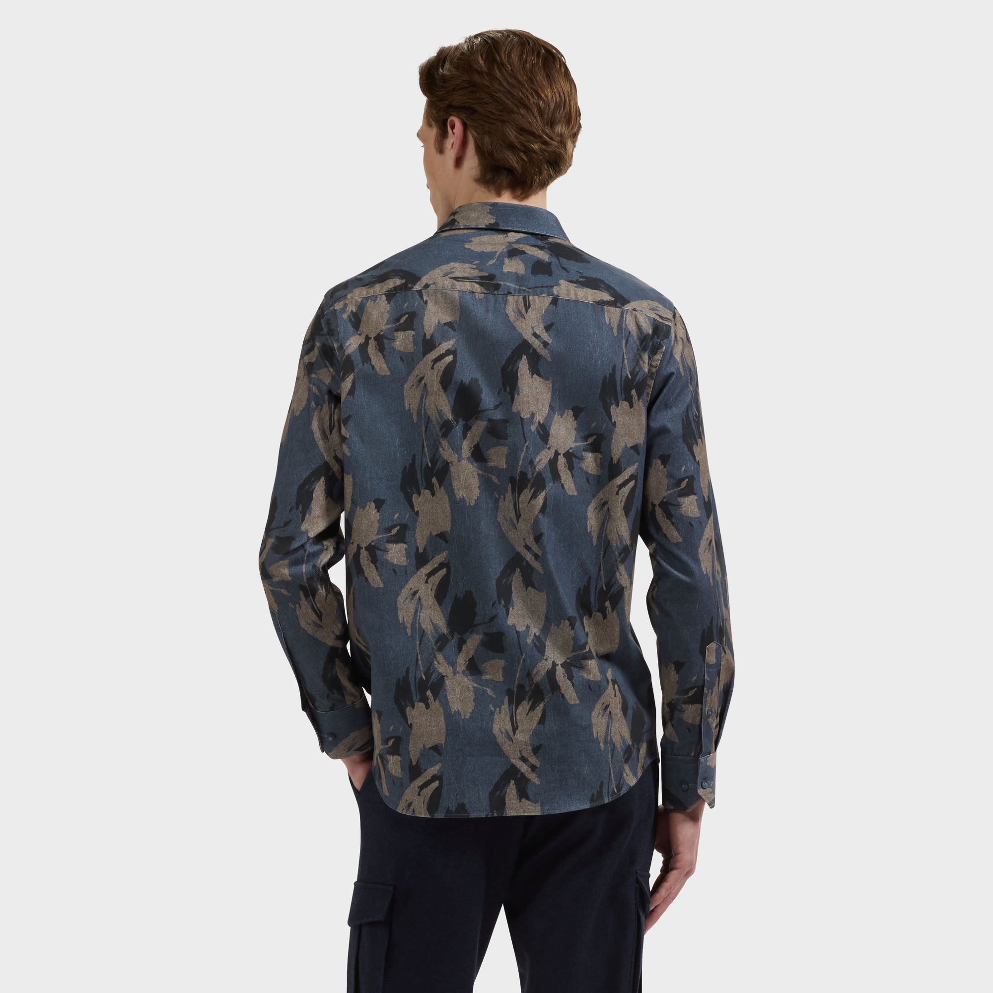 Julian Corded Velvet Abstract Shirt