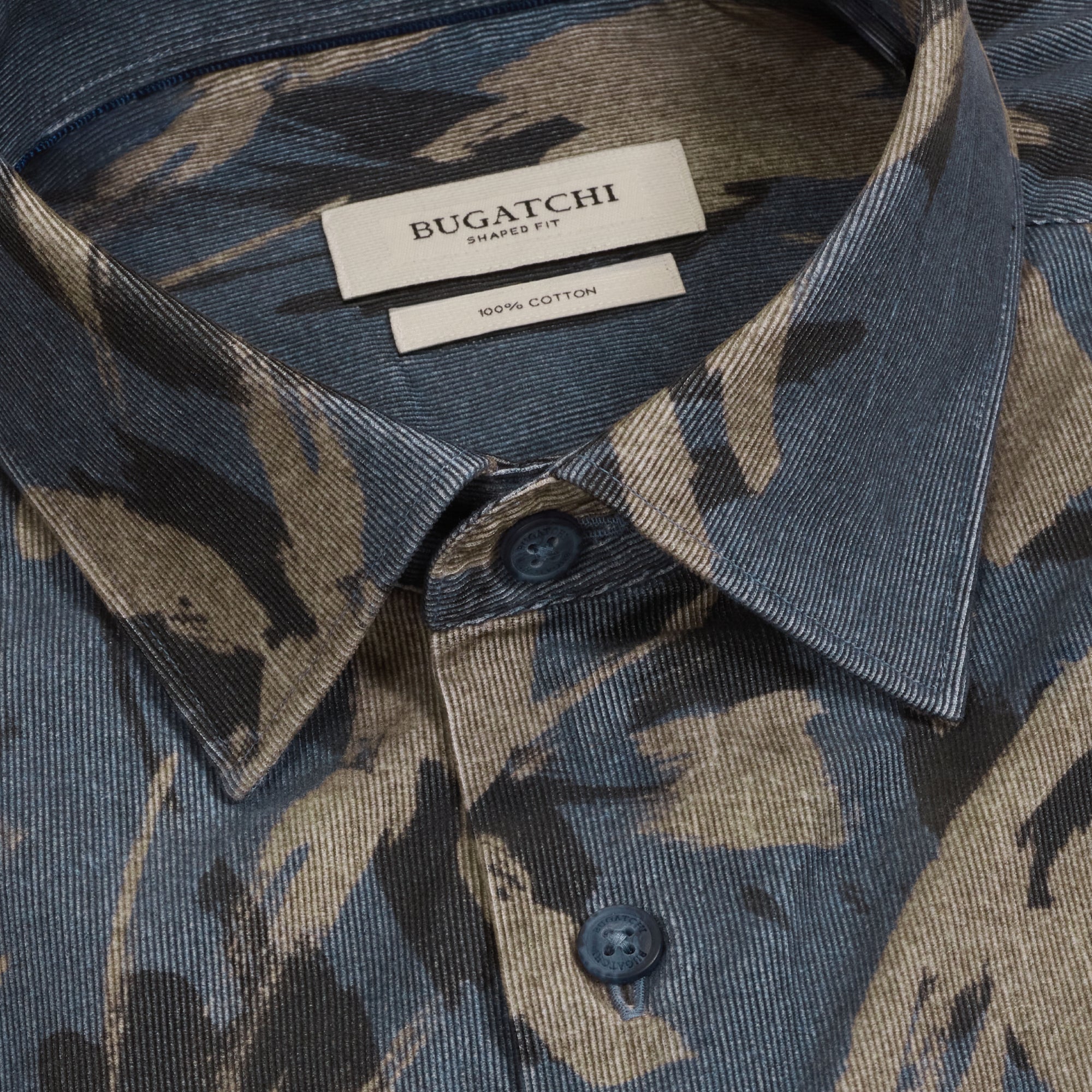 Julian Corded Velvet Abstract Shirt