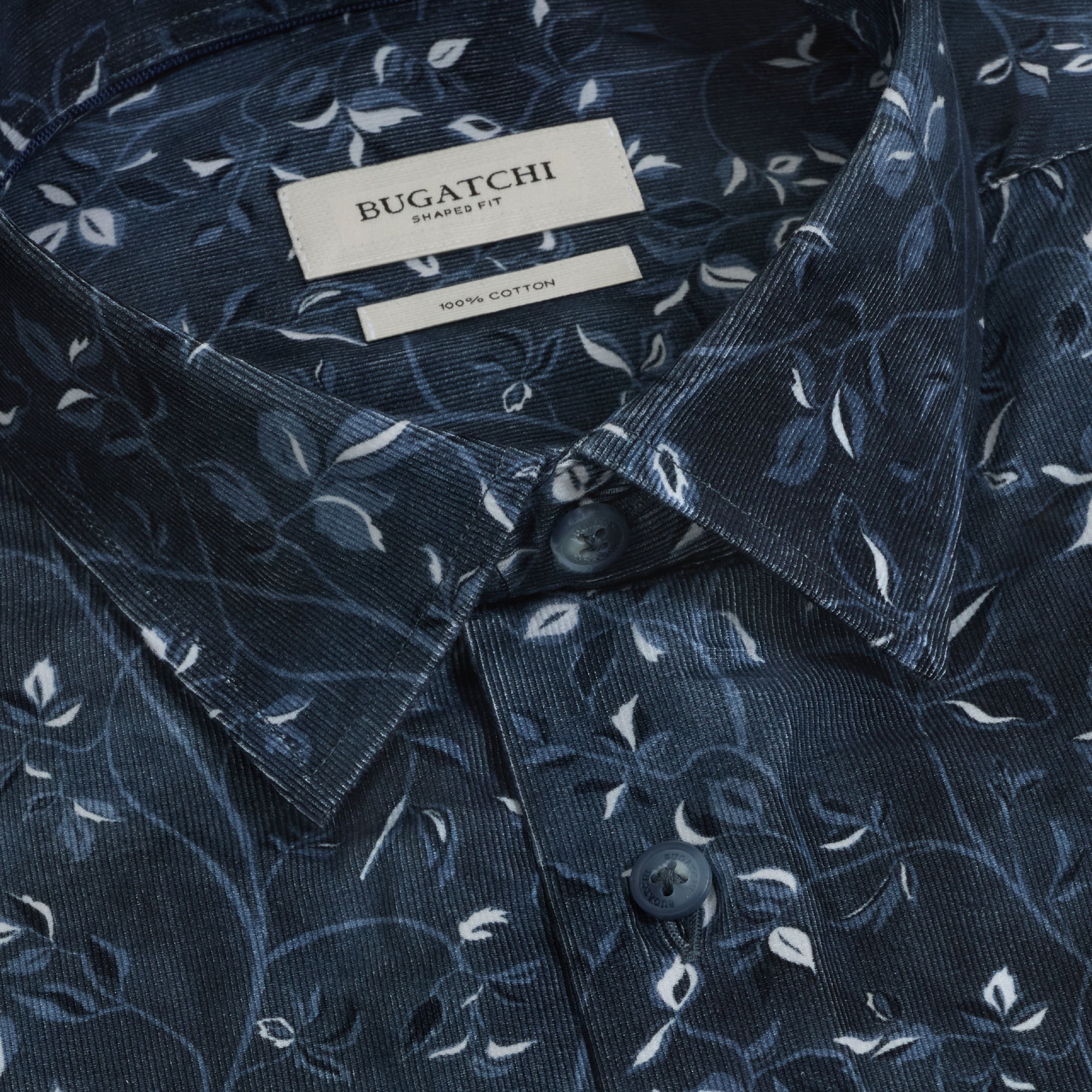 Julian Micro Corduroy Botanical Shirt