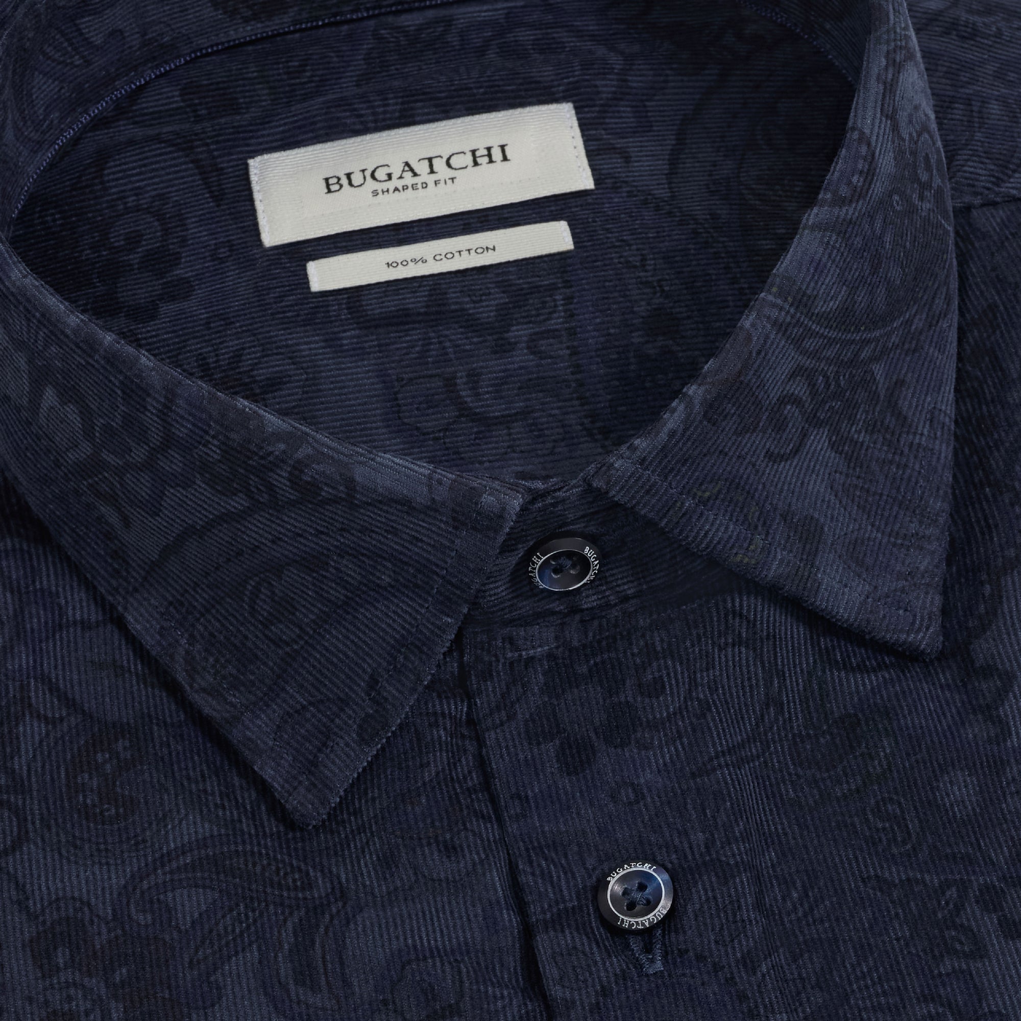 Julian Micro Corduroy Paisley Shirt