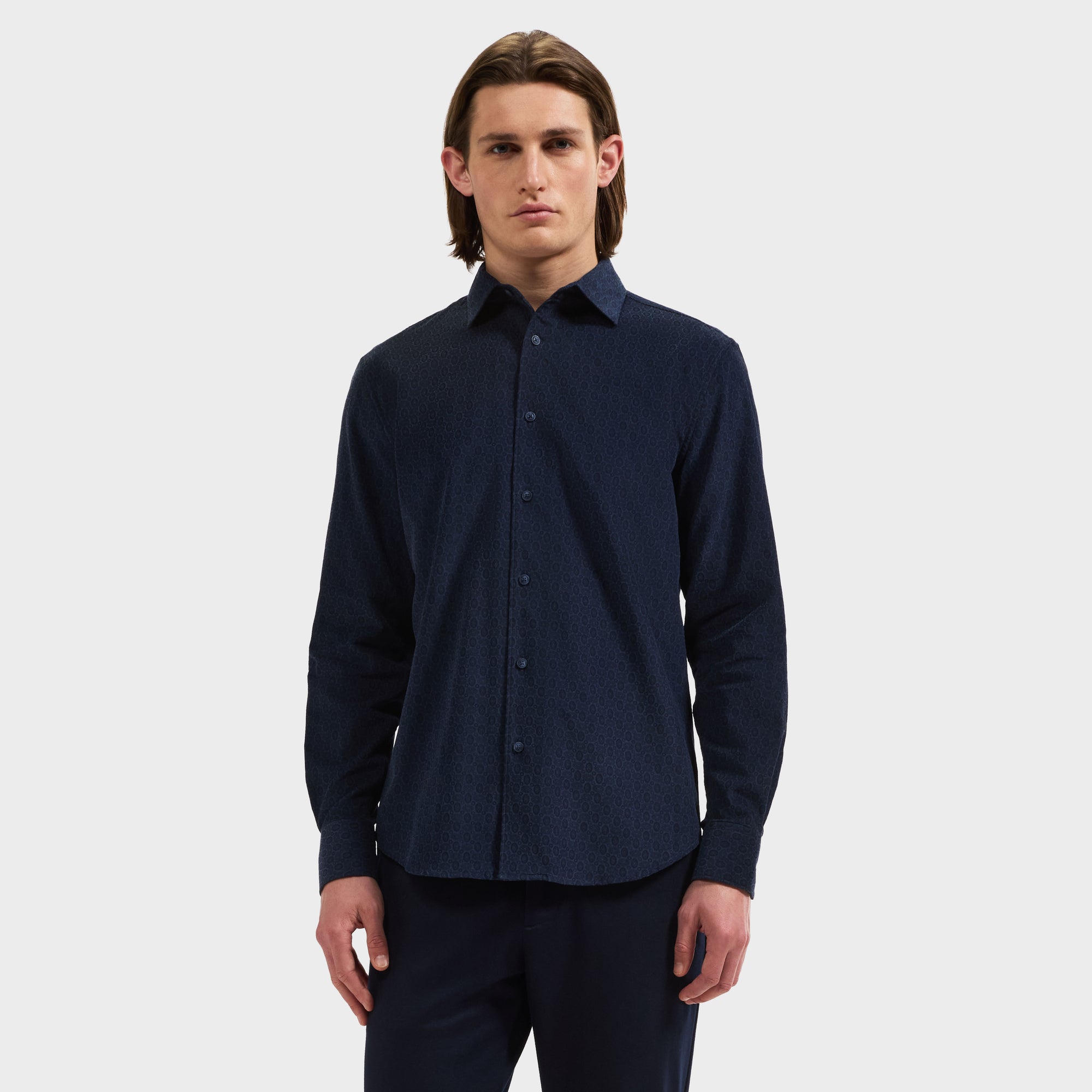 Alvin Micro Corduroy Medallion Shirt