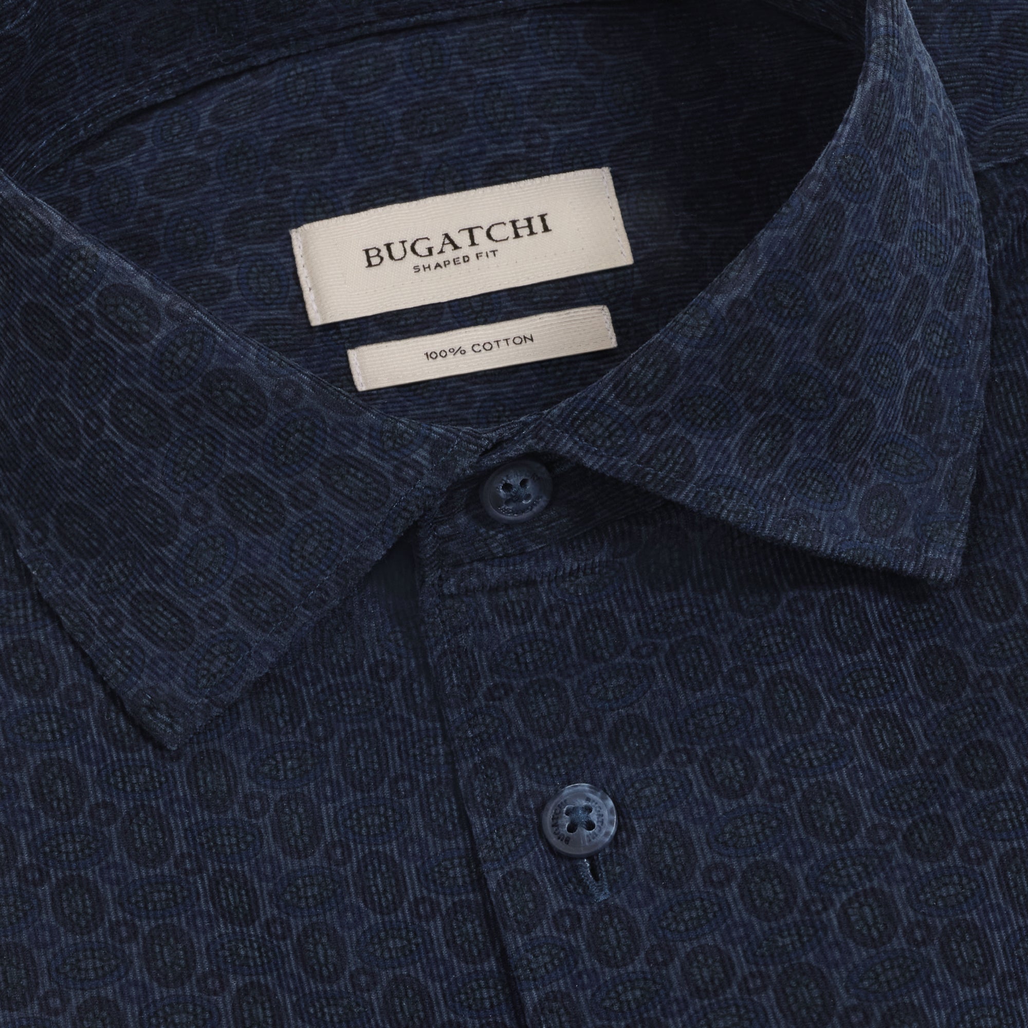 Alvin Micro Corduroy Medallion Shirt