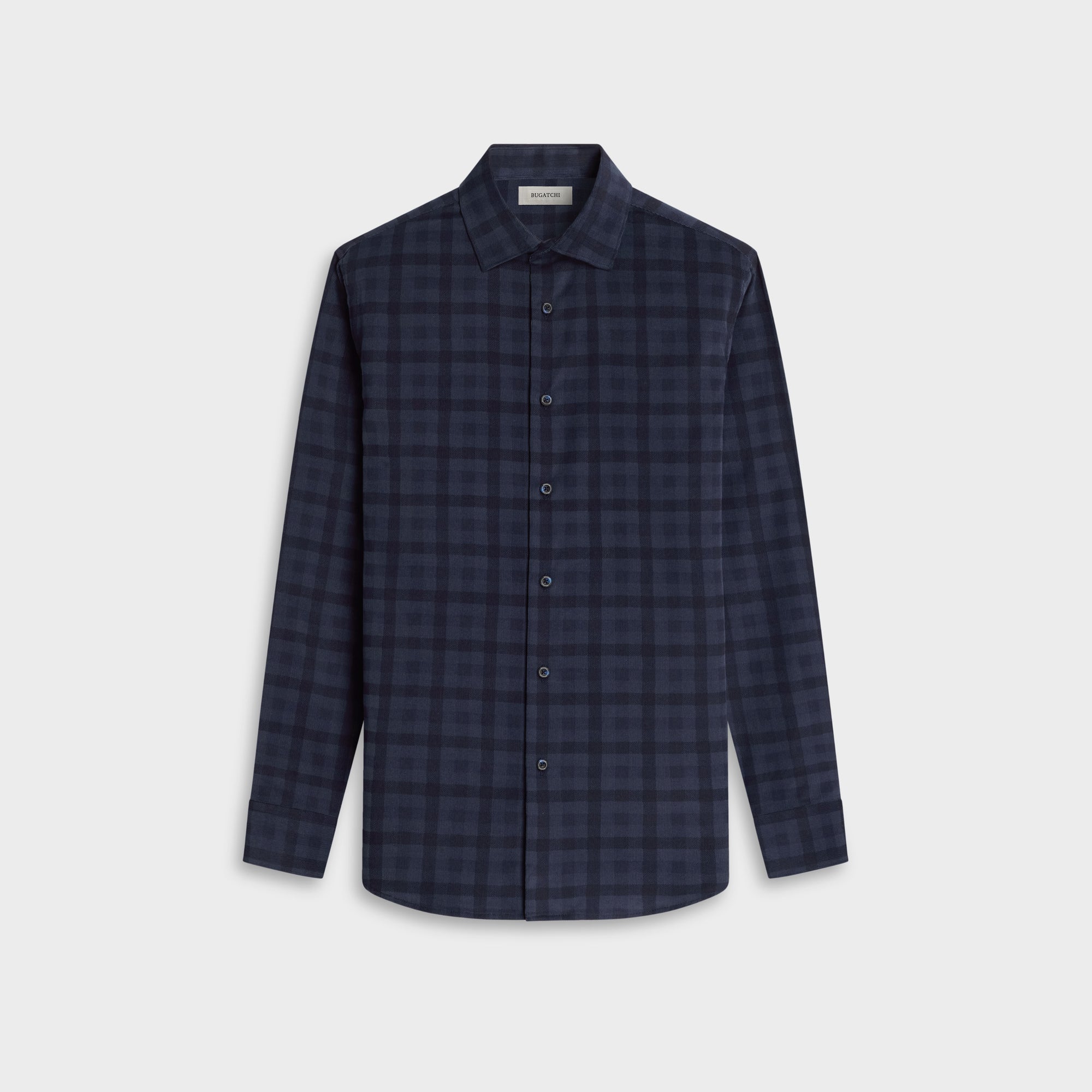 Axel Micro Corduroy Plaid Shirt