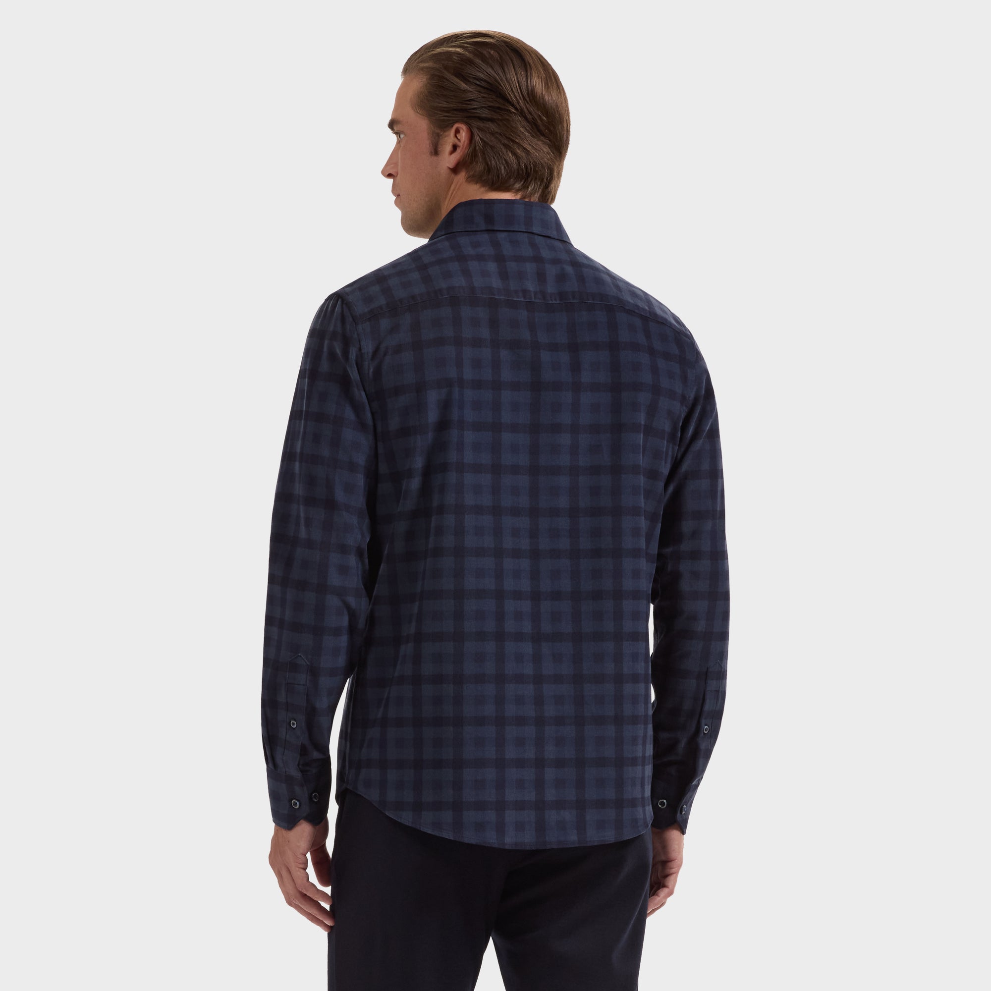 Axel Micro Corduroy Plaid Shirt